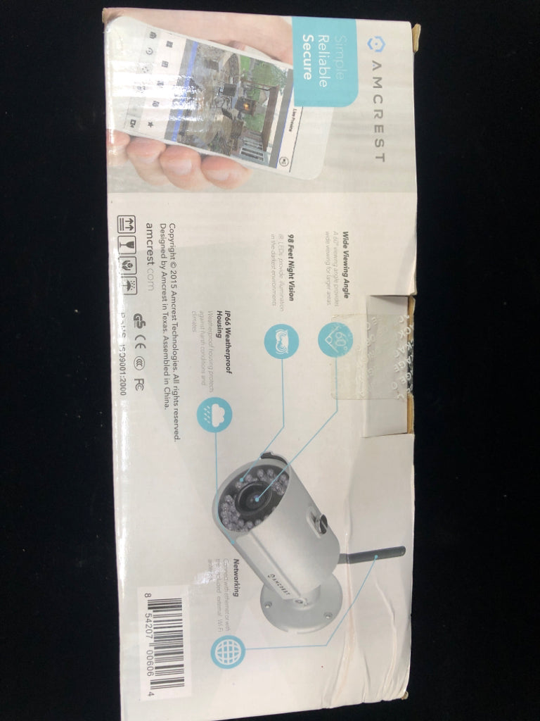 NIB BULLET CAMERA AMCREST.