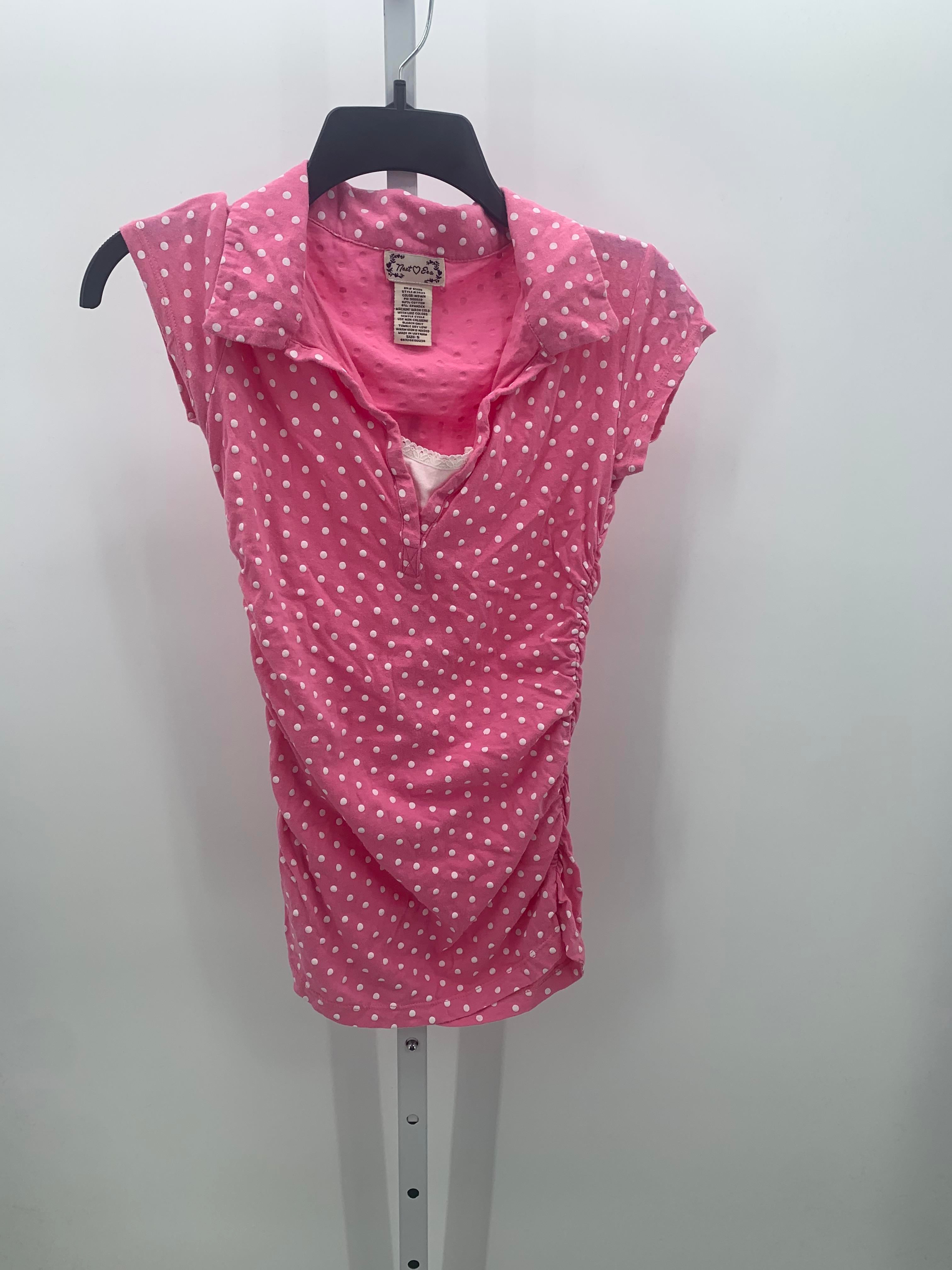 Next Era Pink Size Small Maternity Short Sleeve Shirt