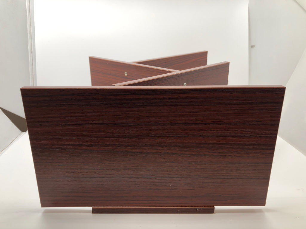 WOOD DESKTOP BOOK SHELF.