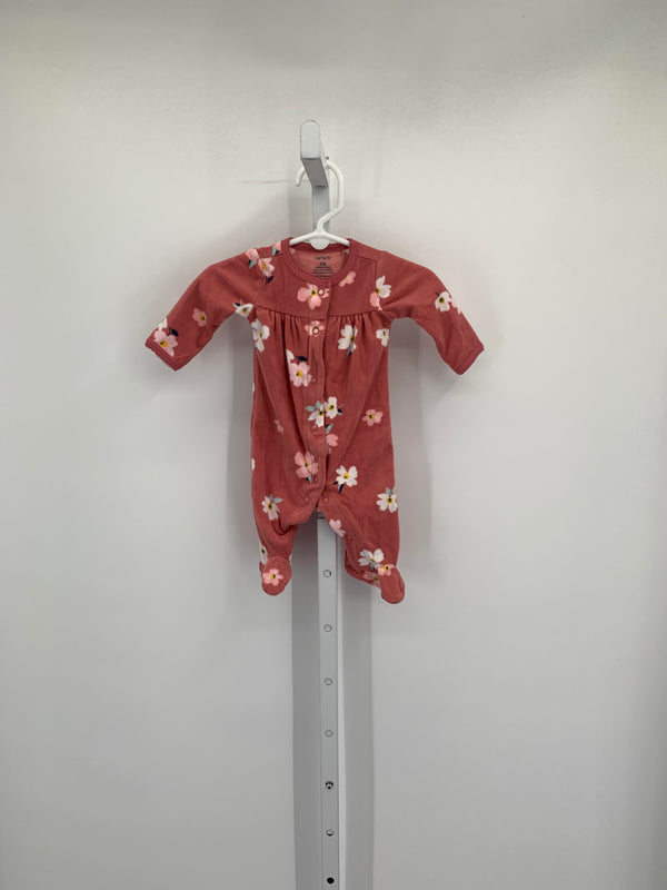 Carters Size Newborn Girls Long Slv. Romper