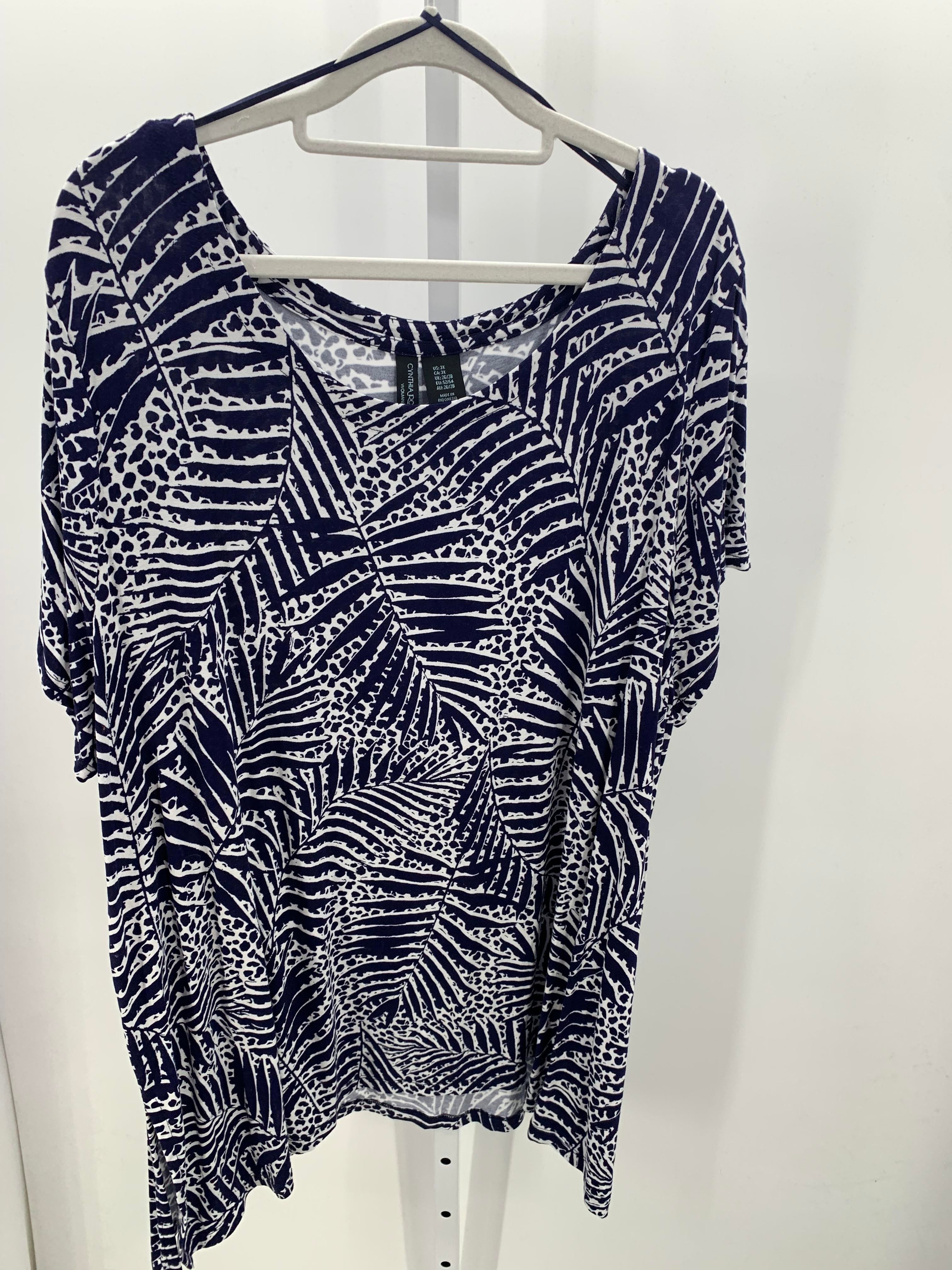 Cynthia Rowley Size 3X Womens Short Sleeve Shirt