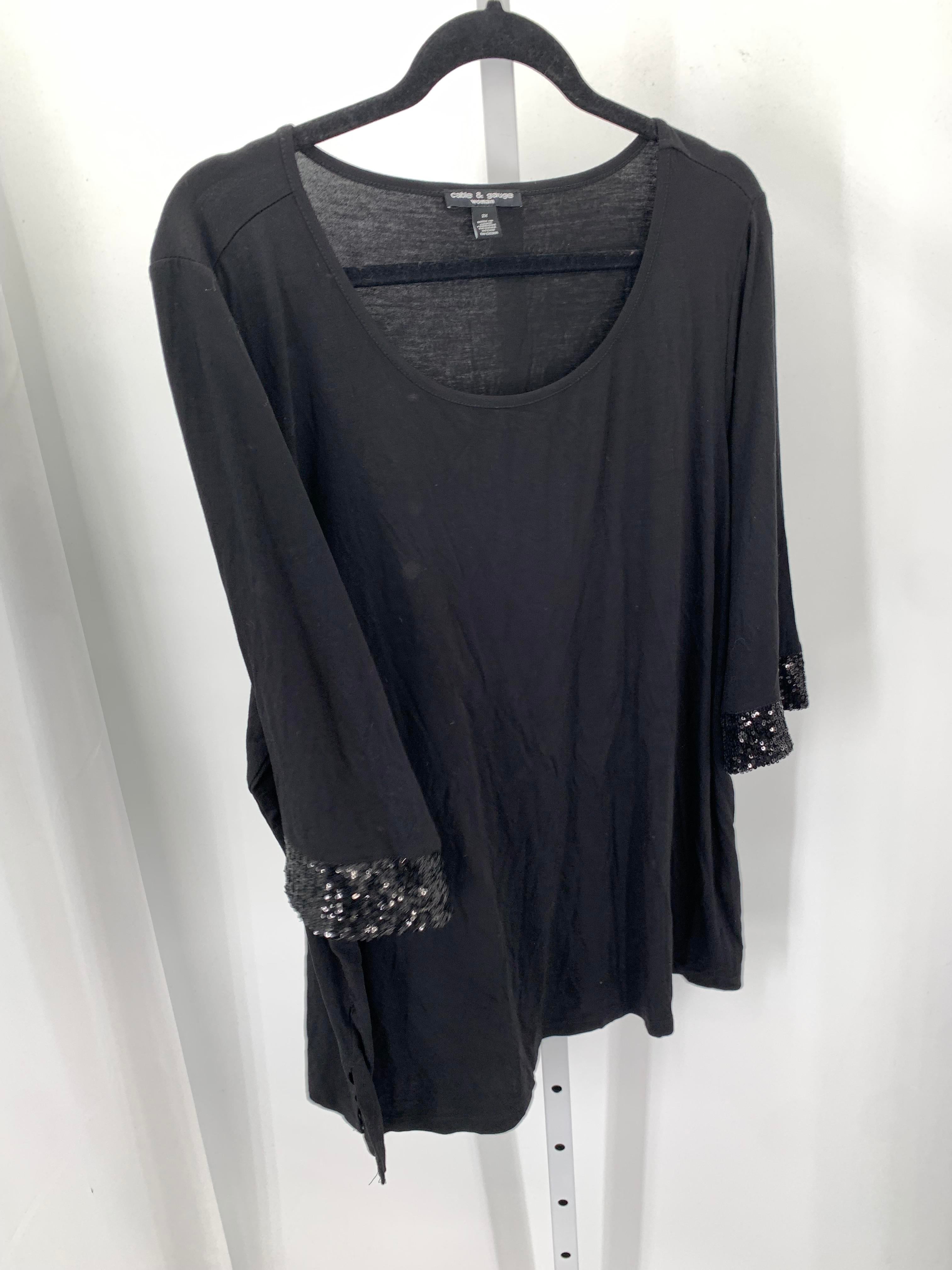 Cable & Gauge Size 2X Womens Short Sleeve Shirt