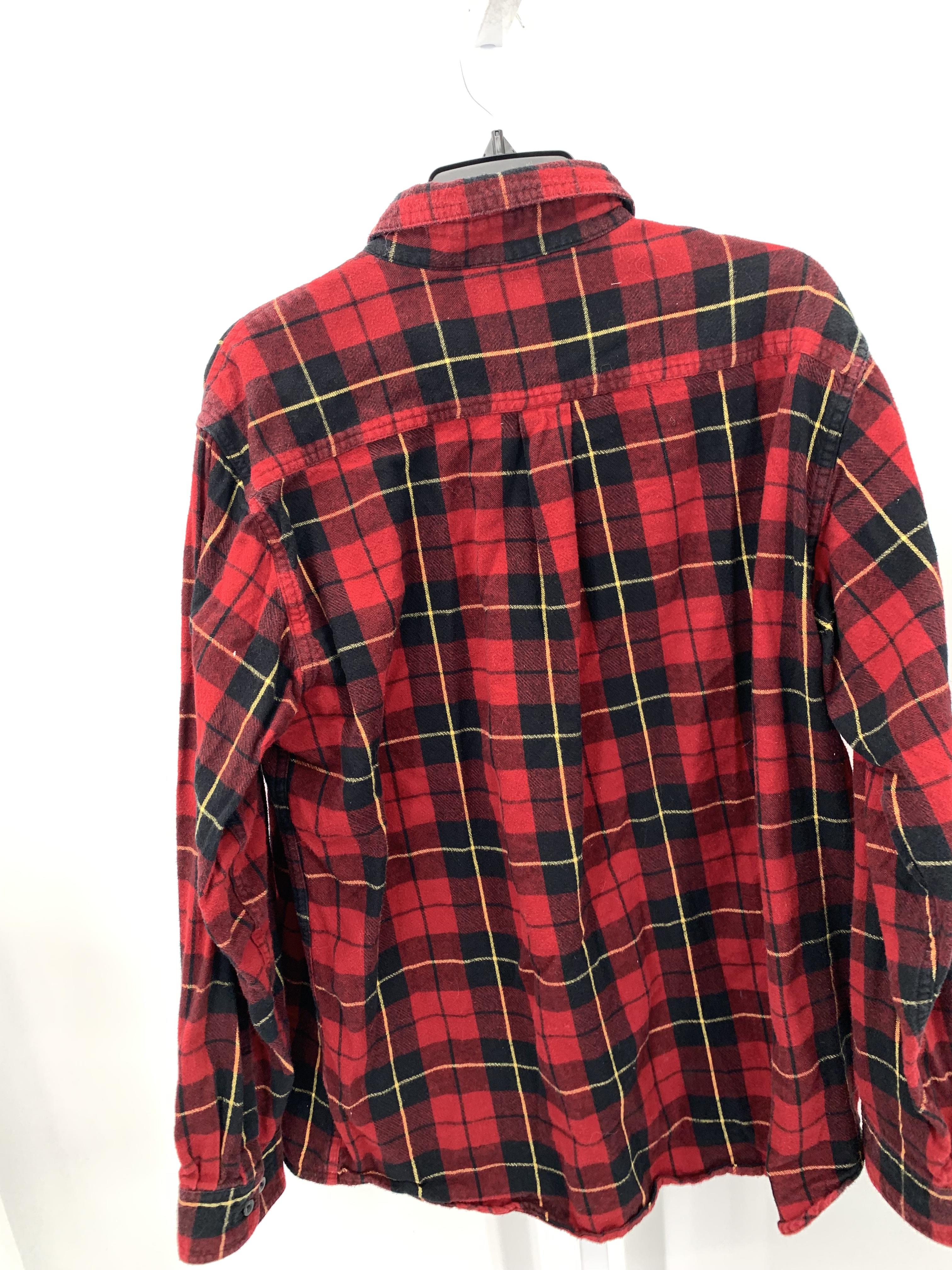 PLAID BTN DOWN