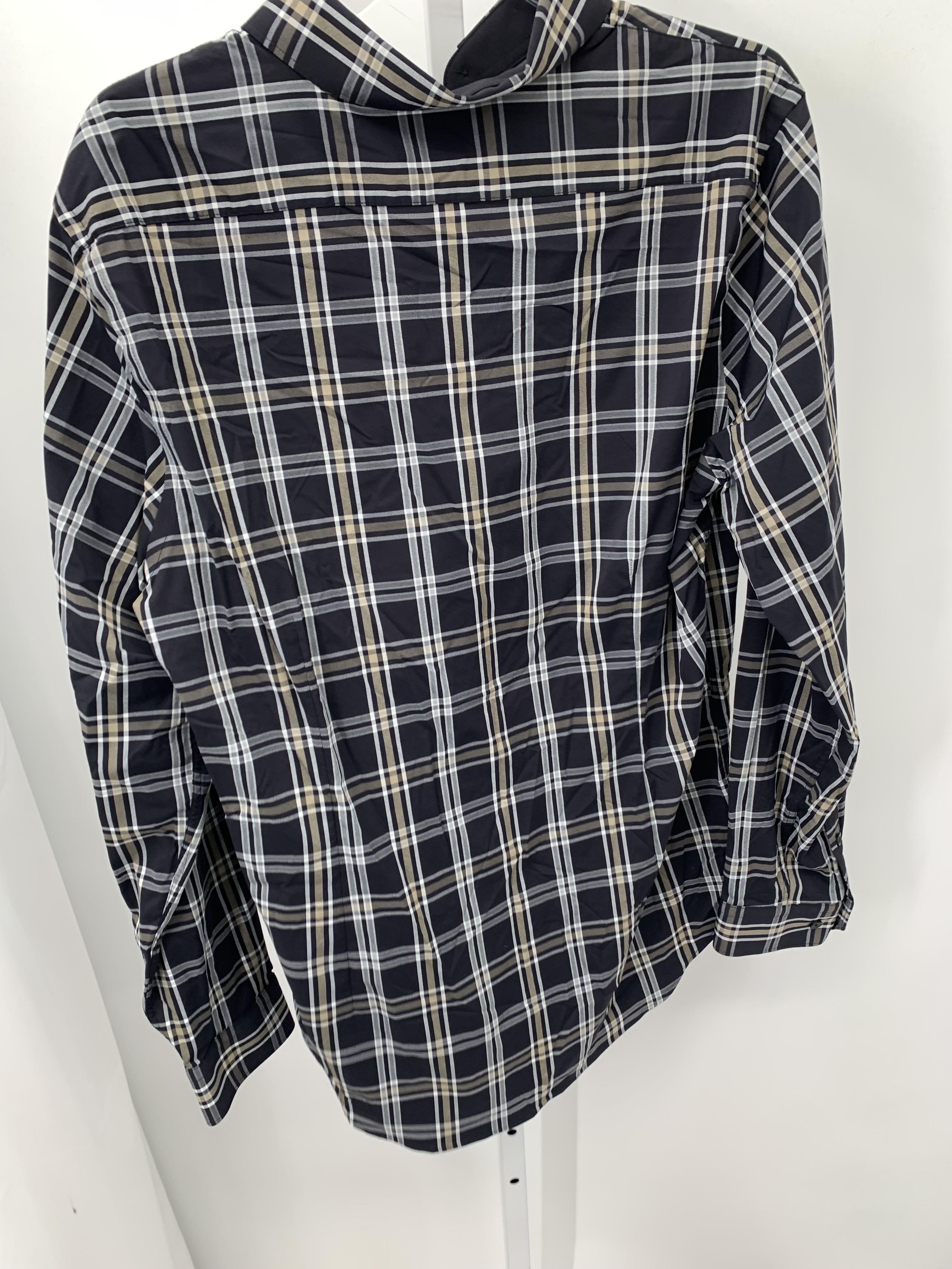 SLIM PLAID BTN DOWN