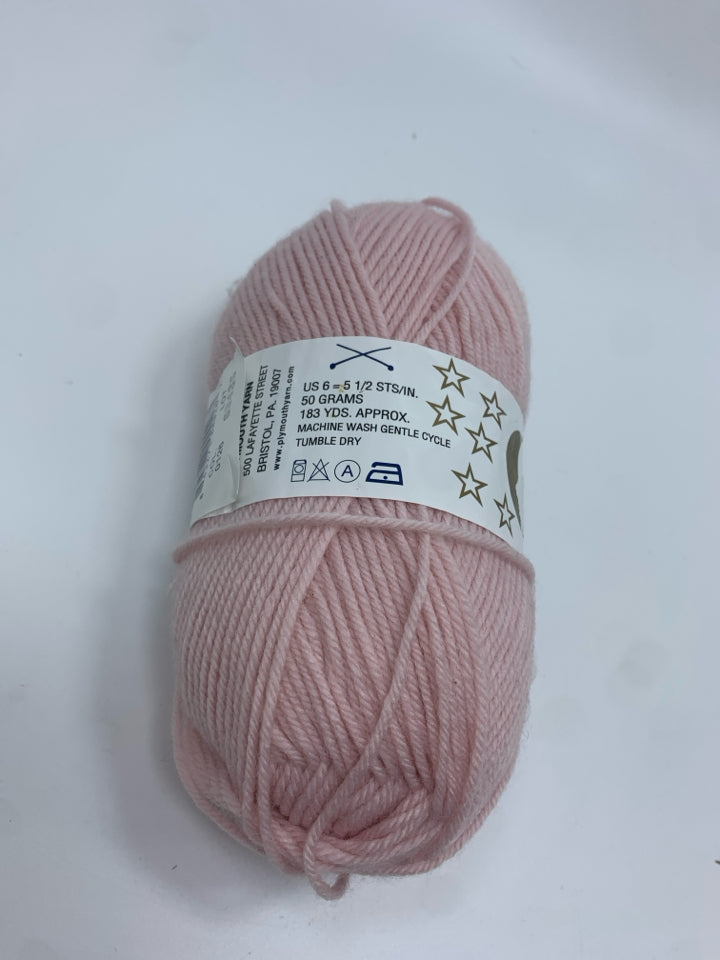 NEW BABY PINK YARN.
