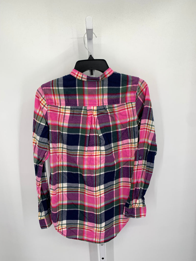 Lands End Size 2 Misses Long Sleeve Shirt