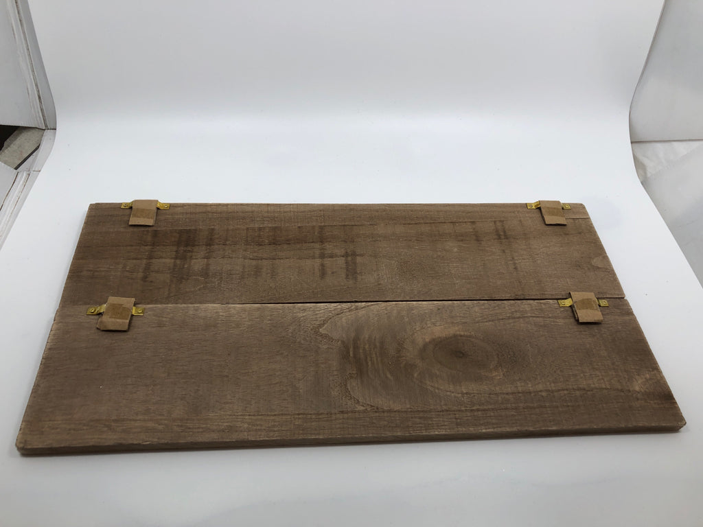 2PC "ALL IS CALM" "ALL IS BRIGHT" WOOD SIGNS.