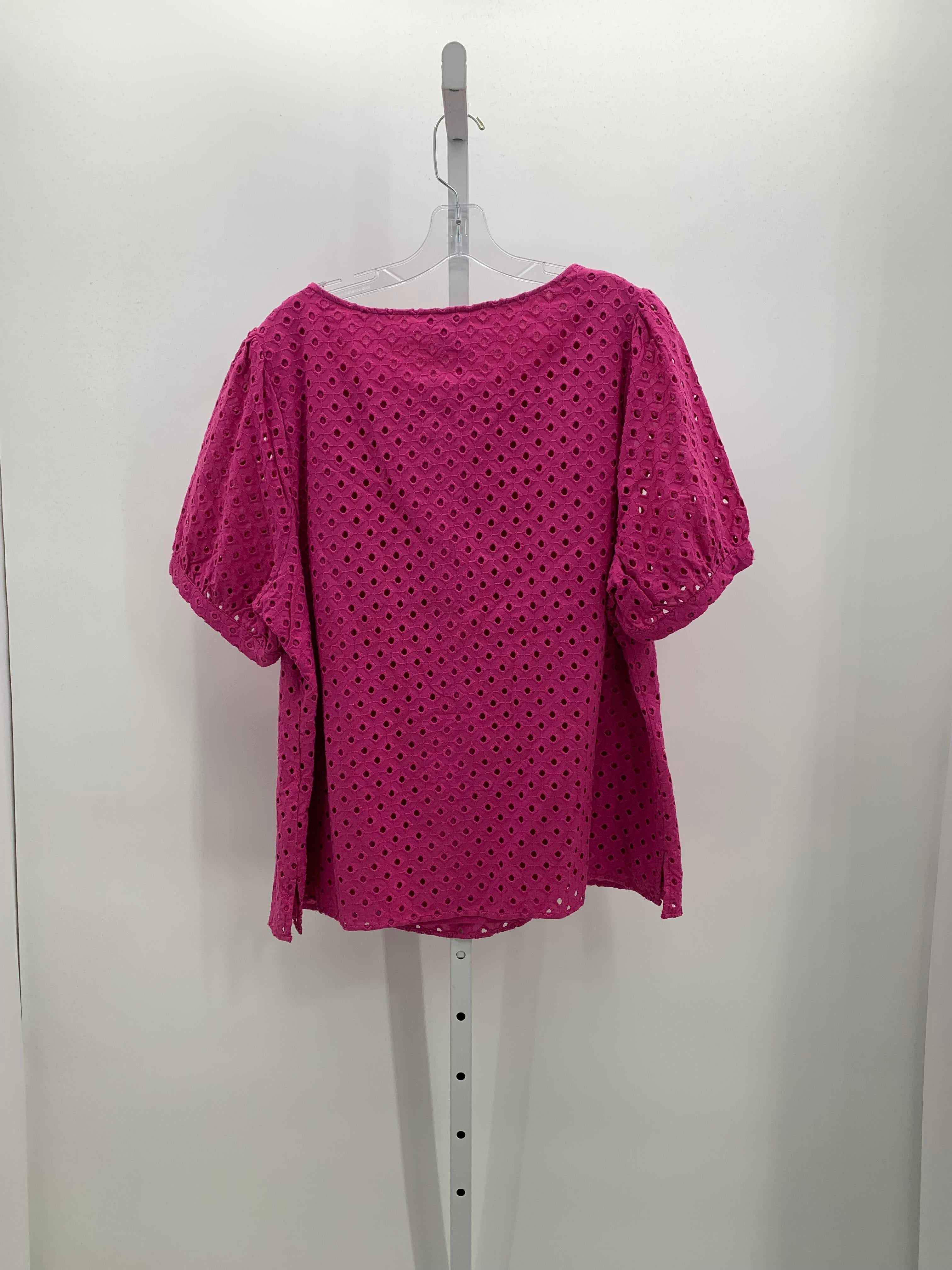 CJ Banks Size 1X Womens Short Sleeve Shirt
