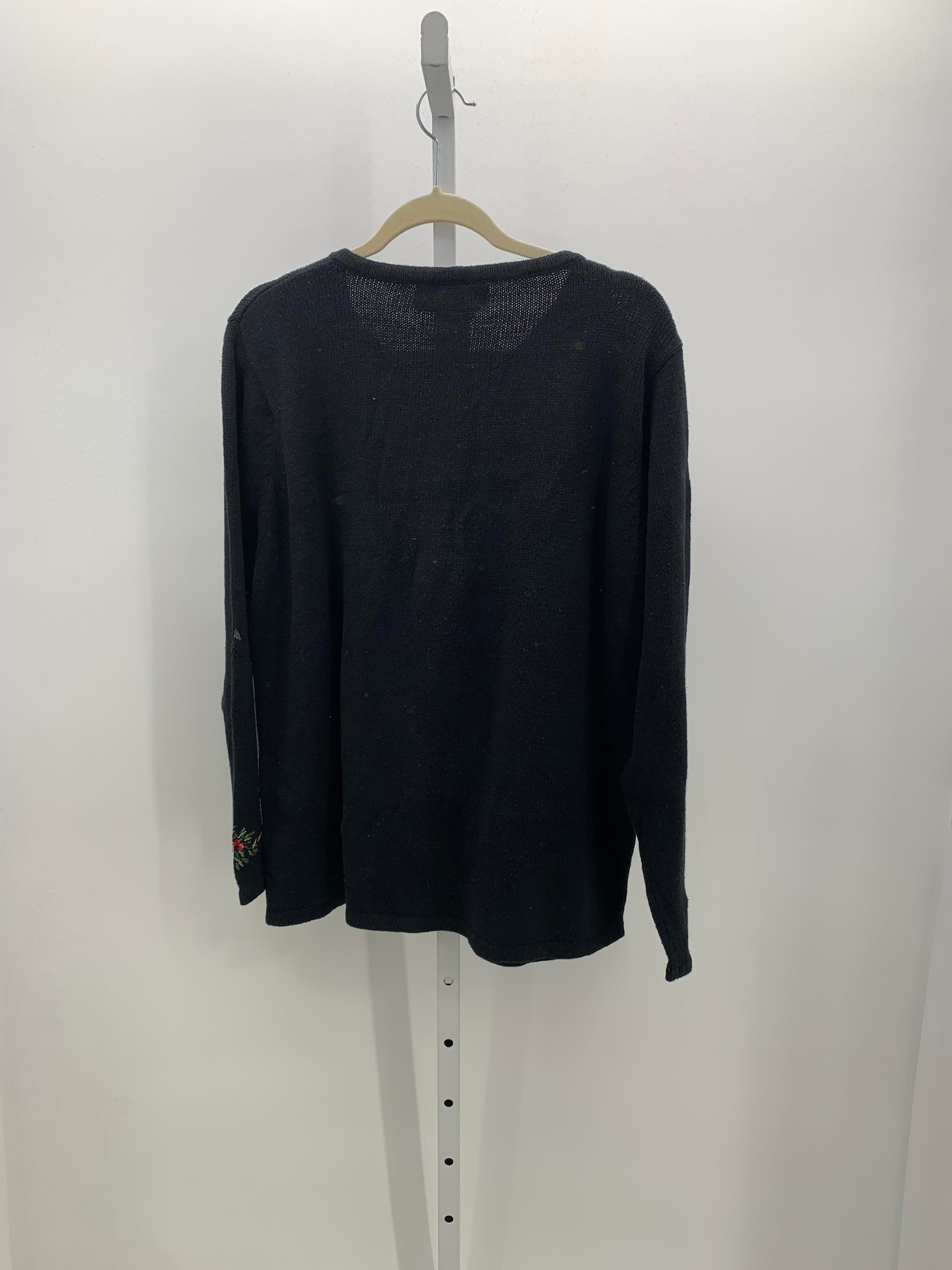 NEW LONG SLV SWEATER CARDINAL HOLLY