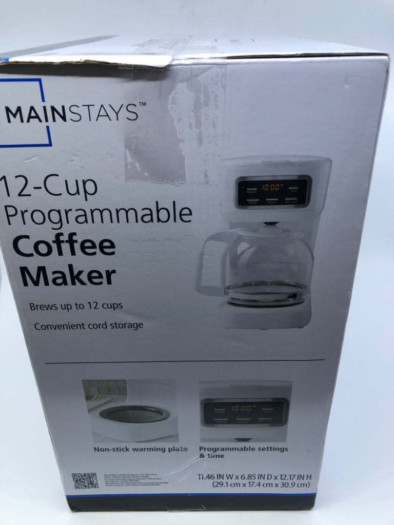 NEW PROGRAMMABLE COFFEE MAKER.