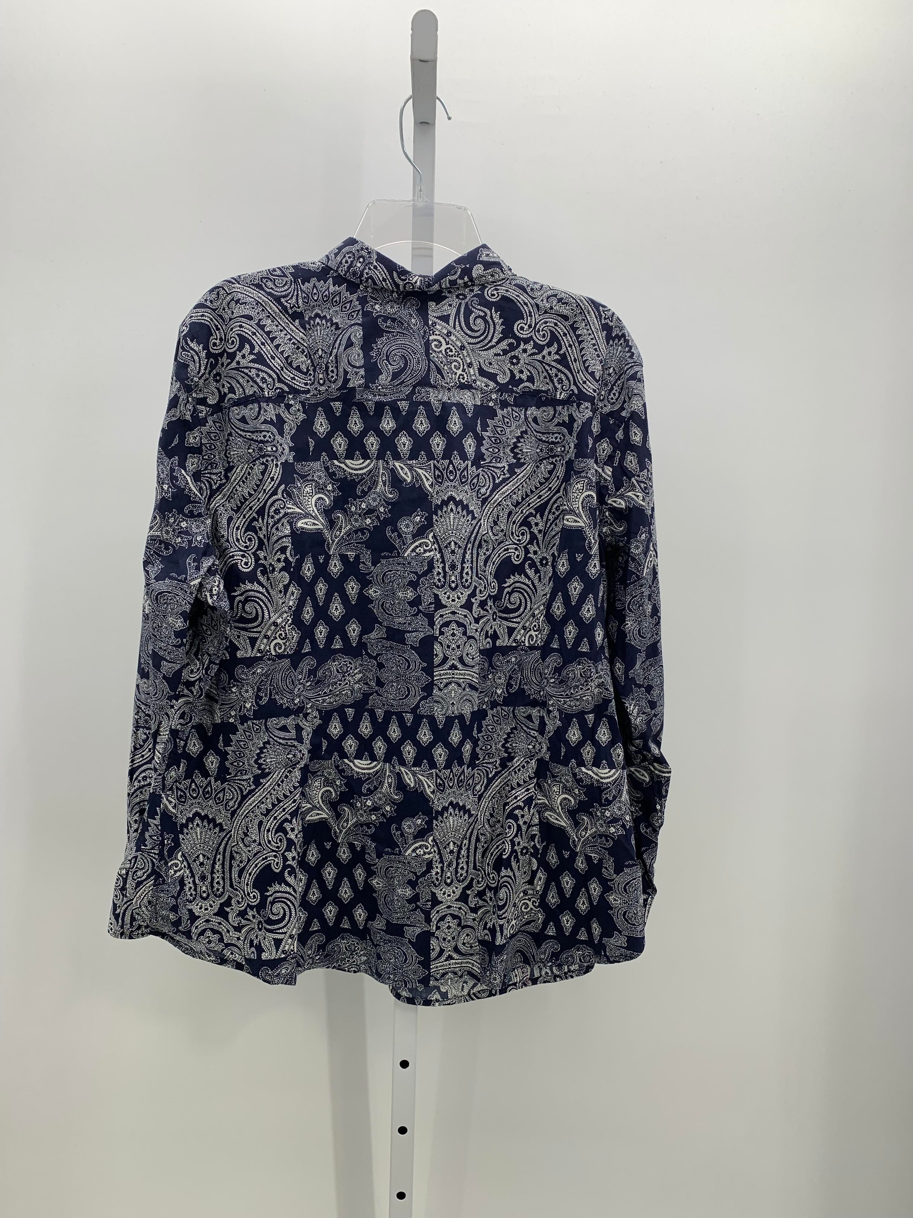 Chaps Size 2X Womens Long Sleeve Shirt