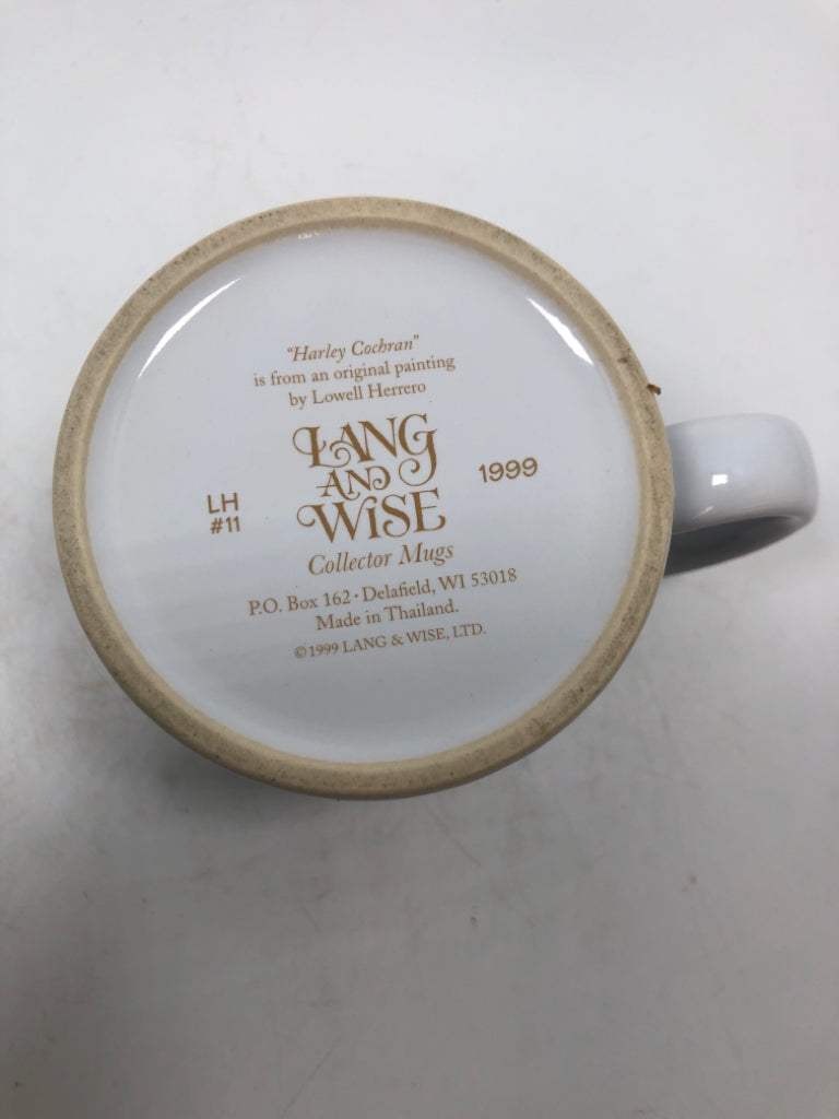 LANG & WISE "HARLEY COCHRAN" CAT MUG.