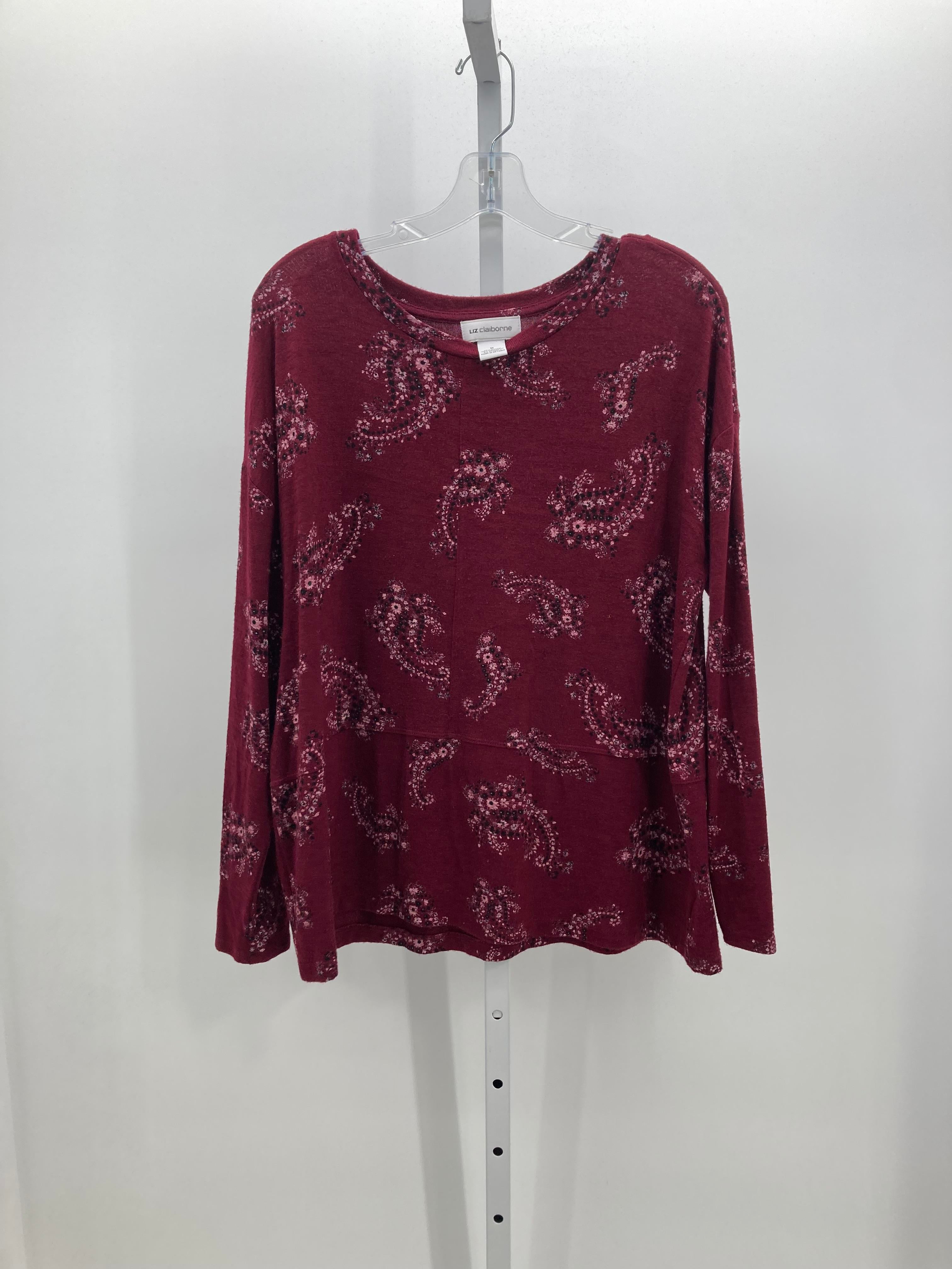 Liz Claiborne Size Medium Misses Long Sleeve Shirt