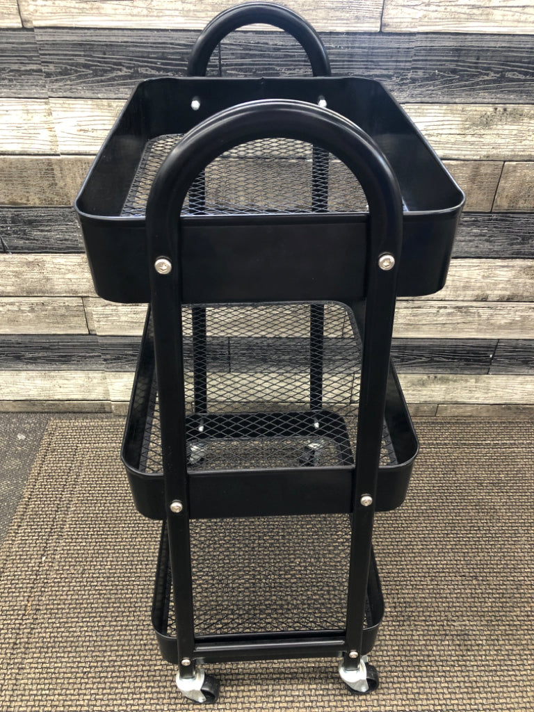 3-TIER BLACK ART-CART.