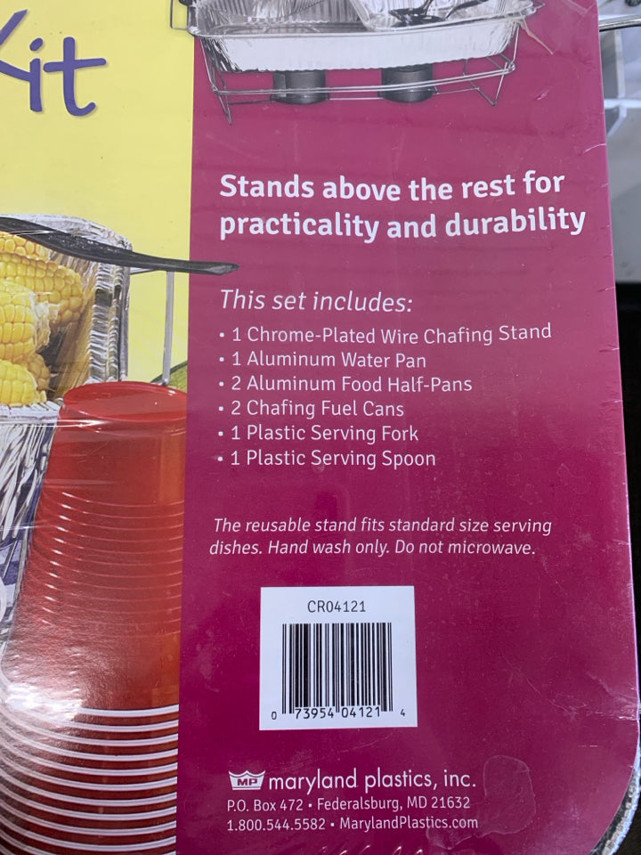 NIP WIRE CHAFING DISH KIT.