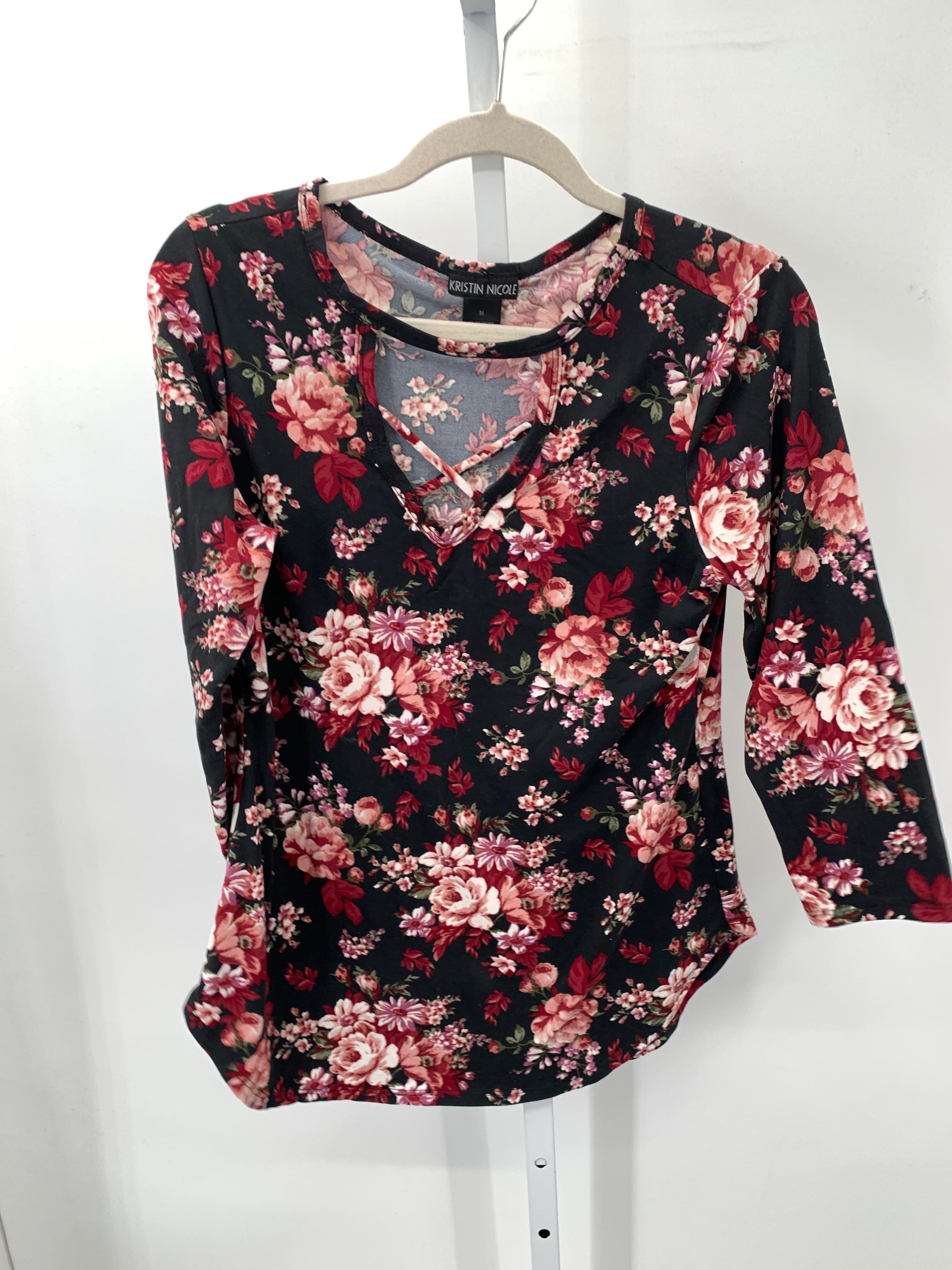 Kristin Nicole Size Medium Misses 3/4 Sleeve Shirt
