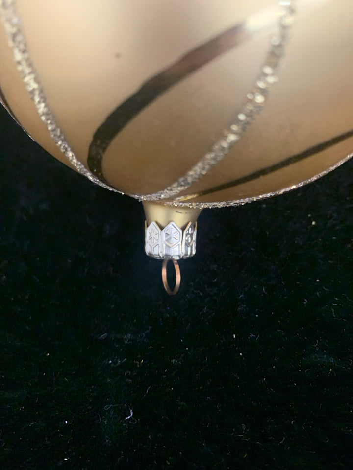 GOLD BULB ORNAMENT.