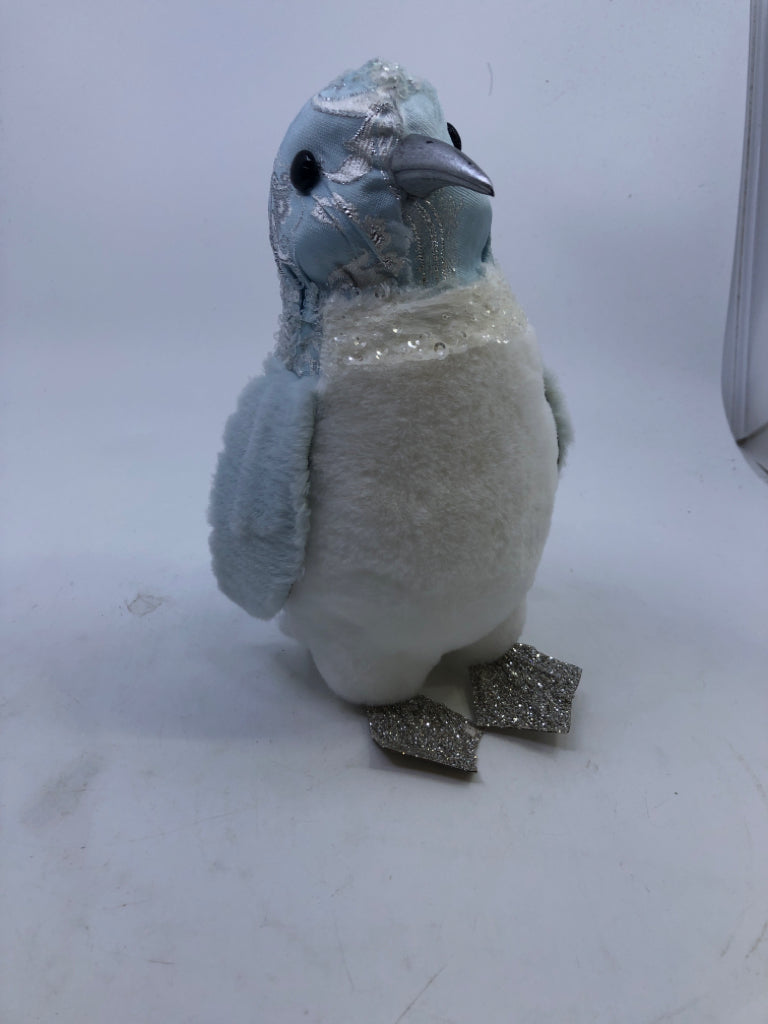 LIGHT BLUE DECORATIVE PENGUIN.