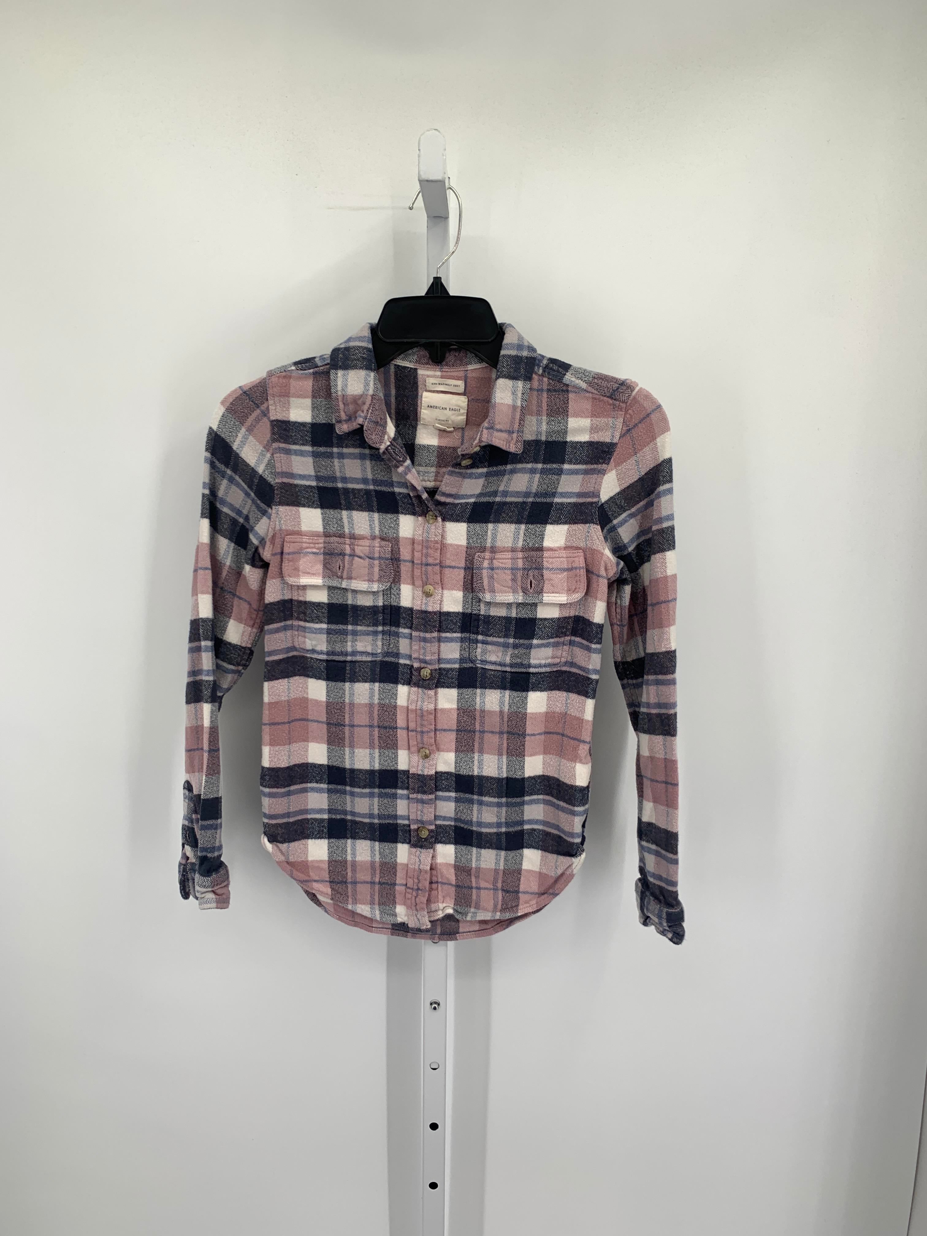 American Eagle Size Small Juniors Long Sleeve Shirt