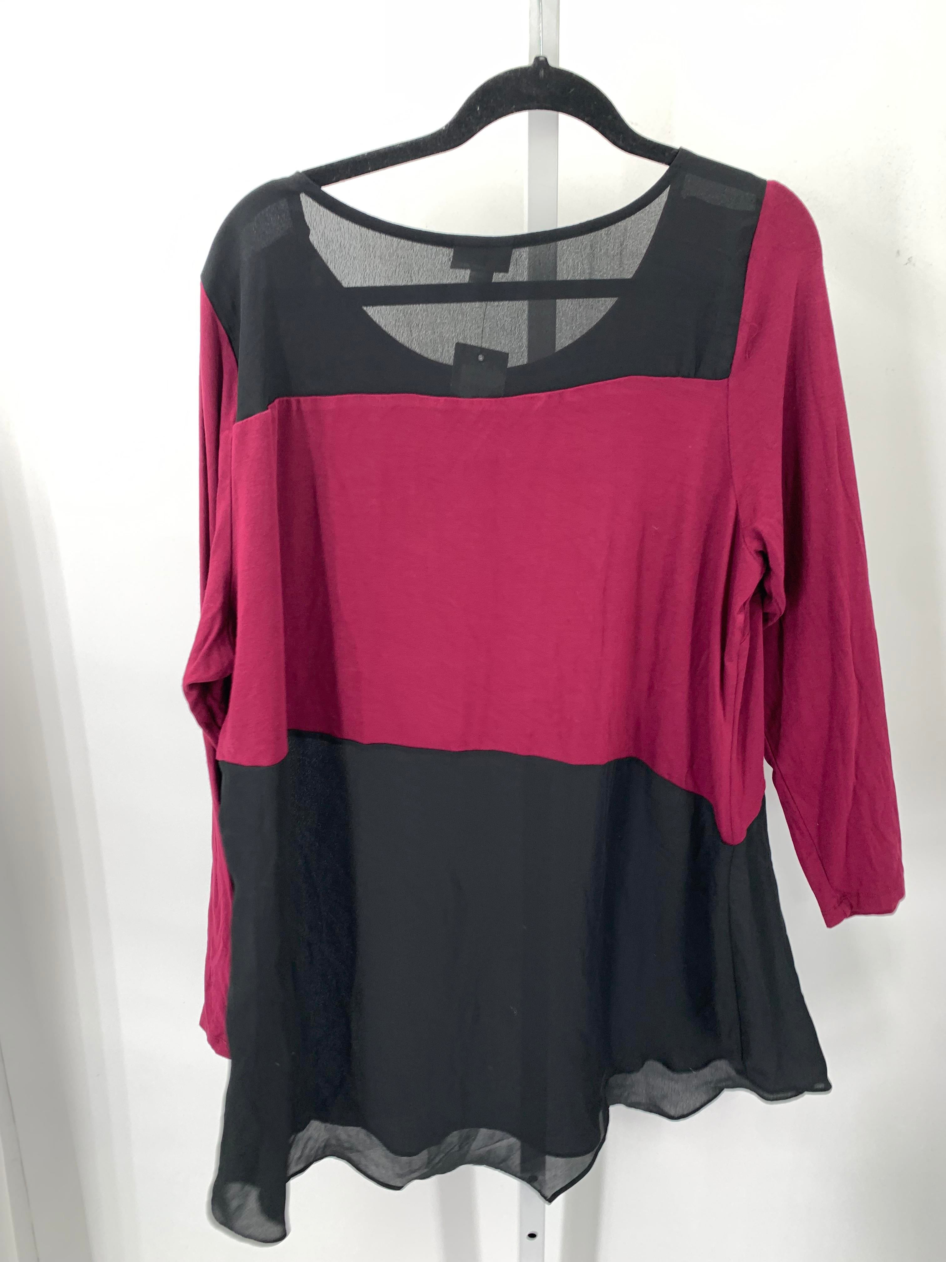 Avenue Size 18/20 W Womens Long Sleeve Shirt