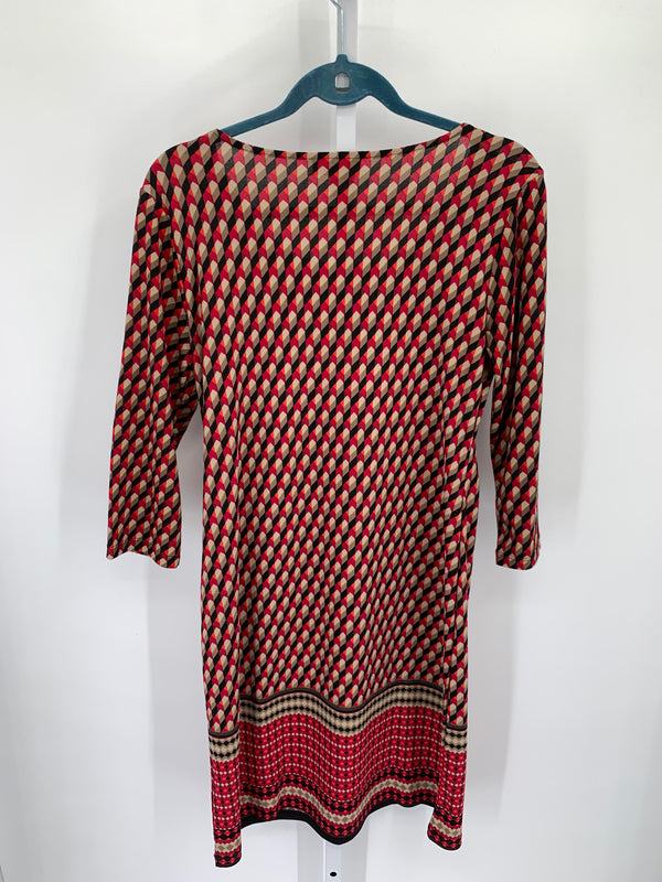 Dana Buchman Size Medium Misses 3/4 Sleeve Dress