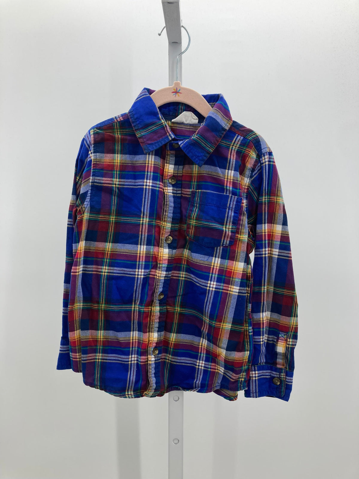 PLAID BTN DOWN
