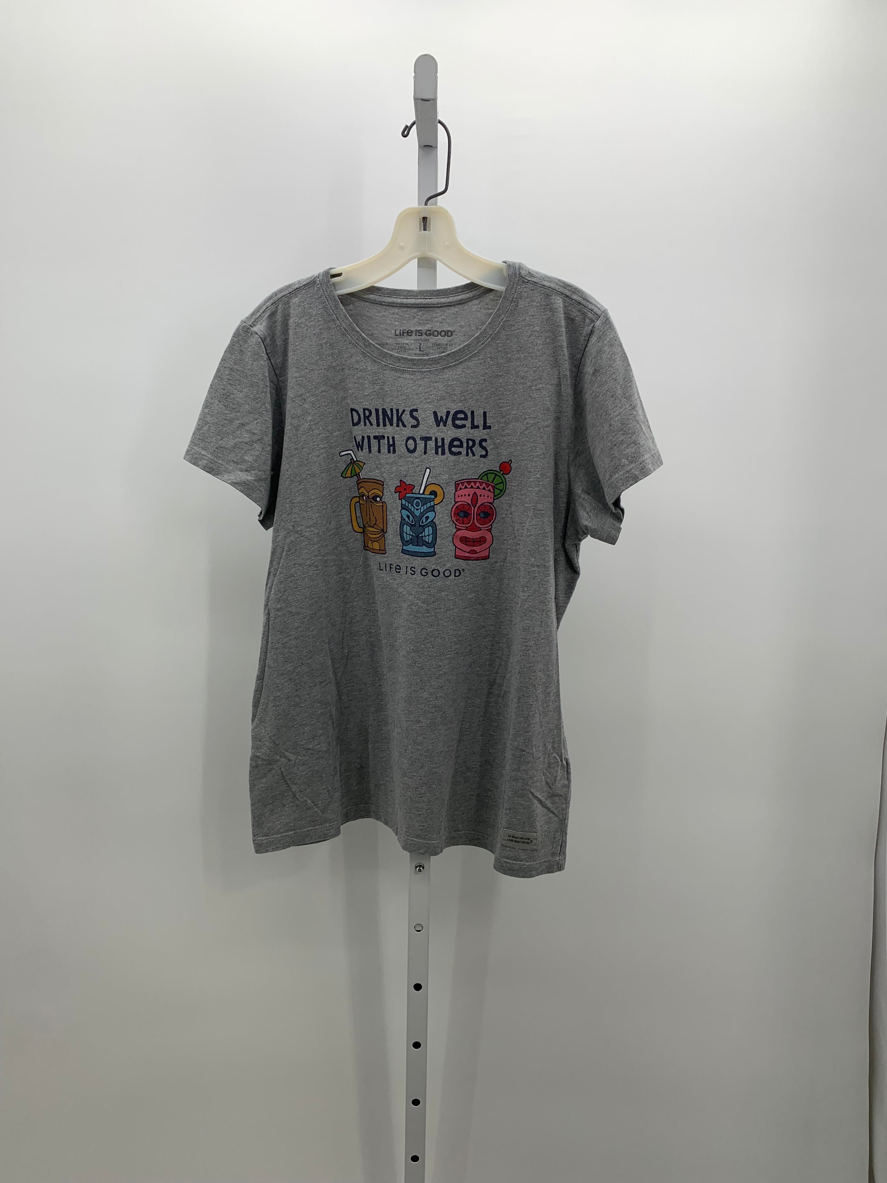 Life is Good Size Large Misses Short Sleeve Shirt