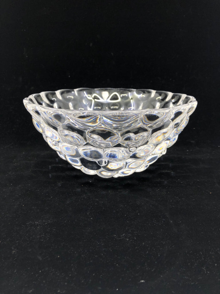 HEAVY BUBBLE CRYSTAL BOWL.