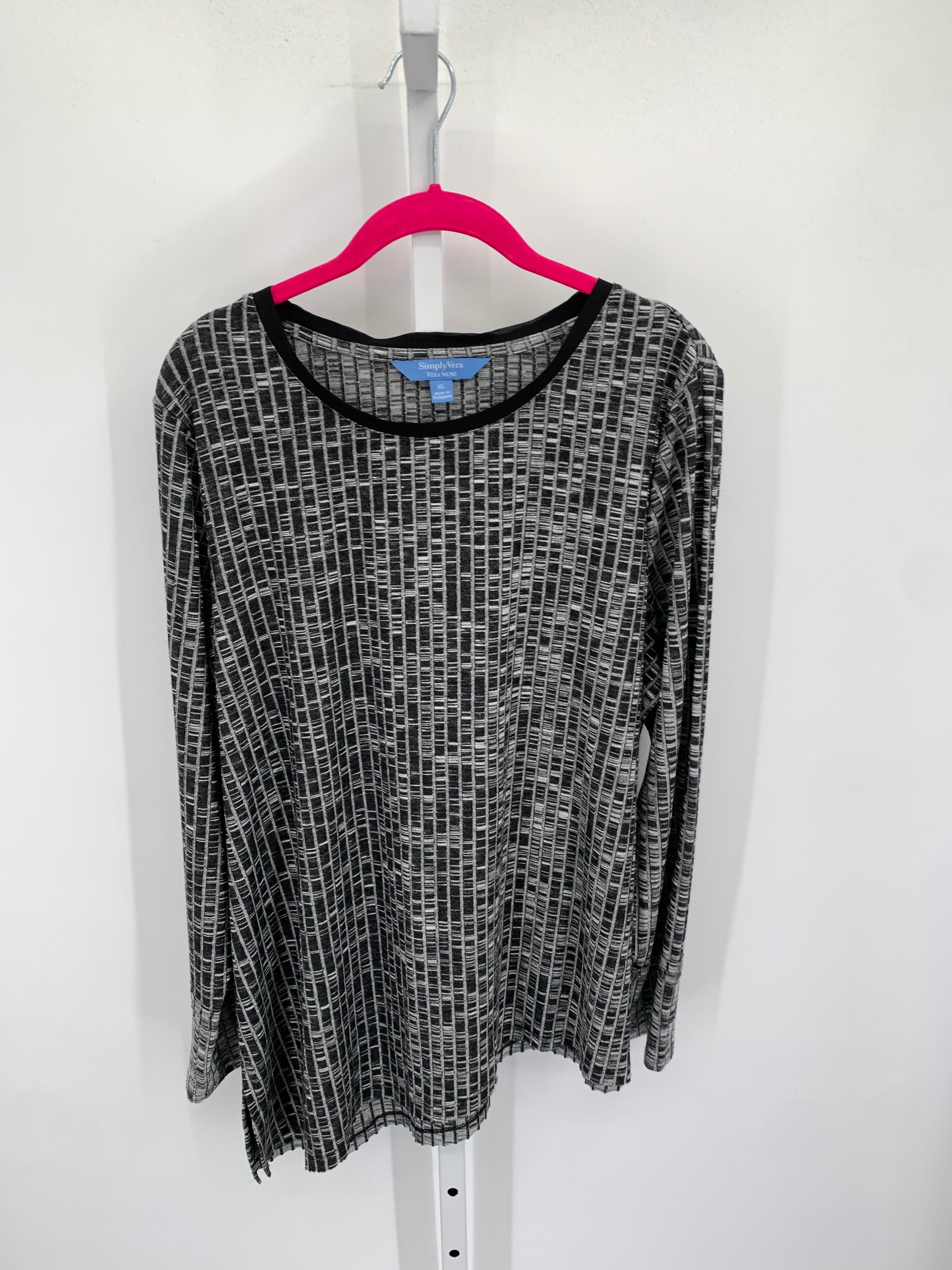 Vera Wang Size Extra Large Misses Long Sleeve Shirt