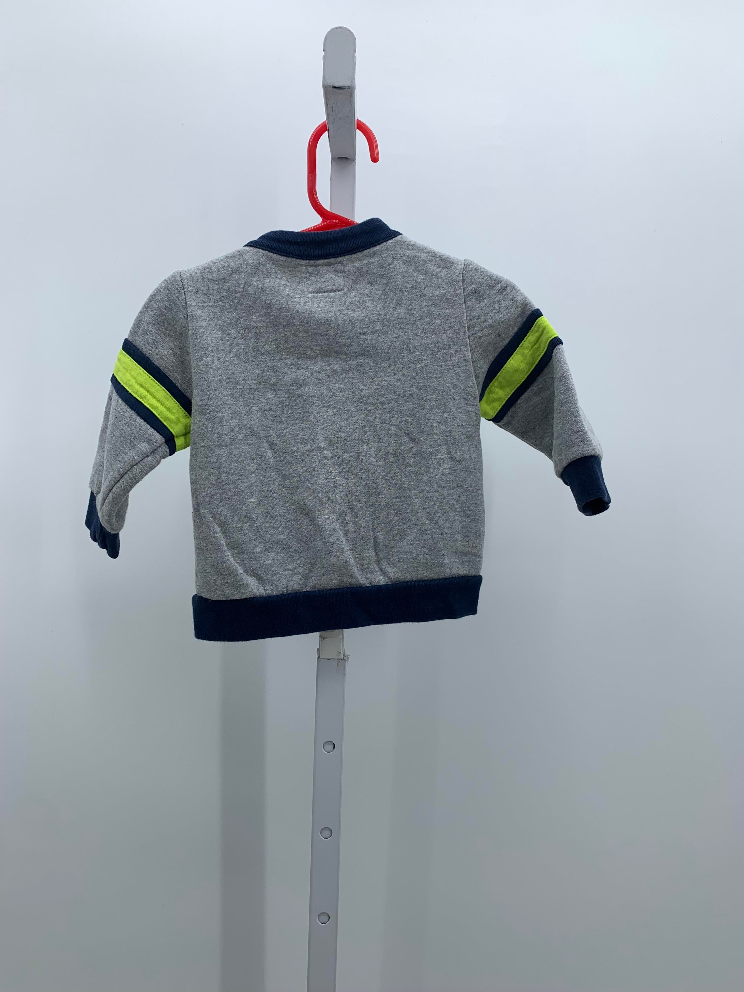 NAVY TRIM SNAPS KNIT