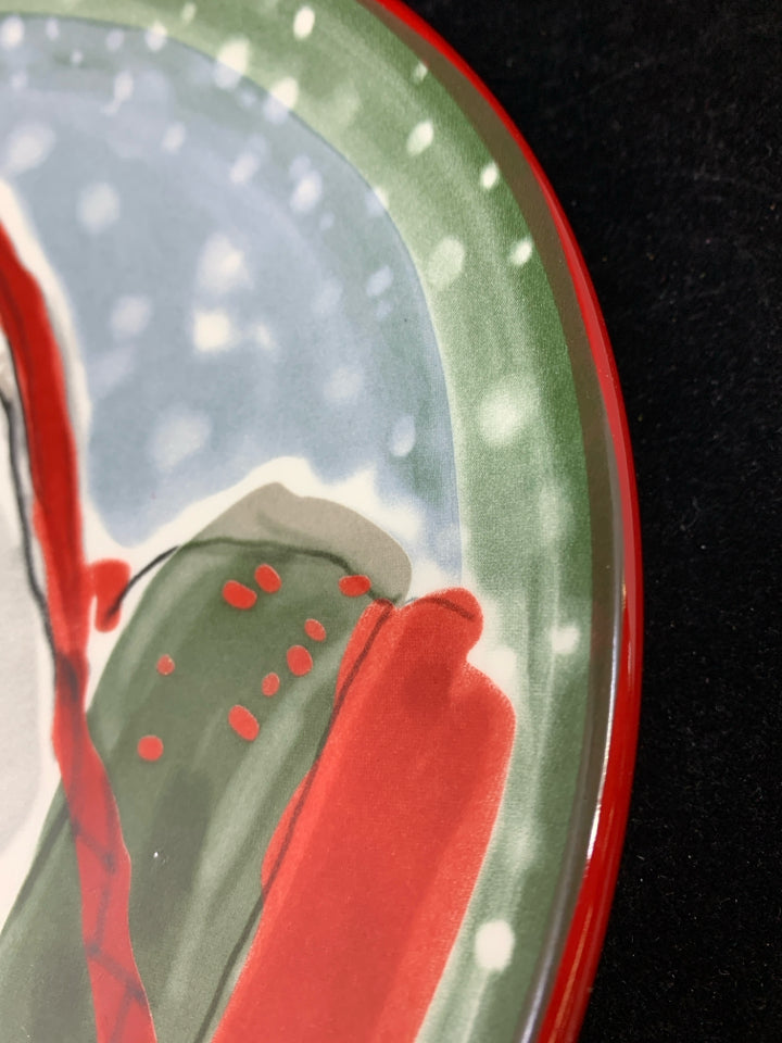 SANTA SERVING PLATE.
