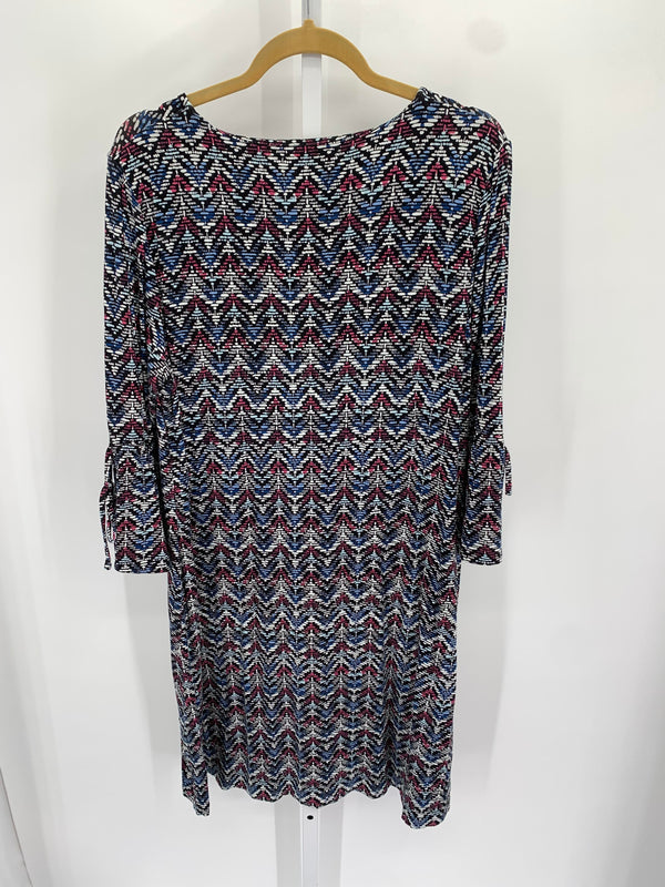 Chico's Size 12/14 Misses Long Sleeve Dress