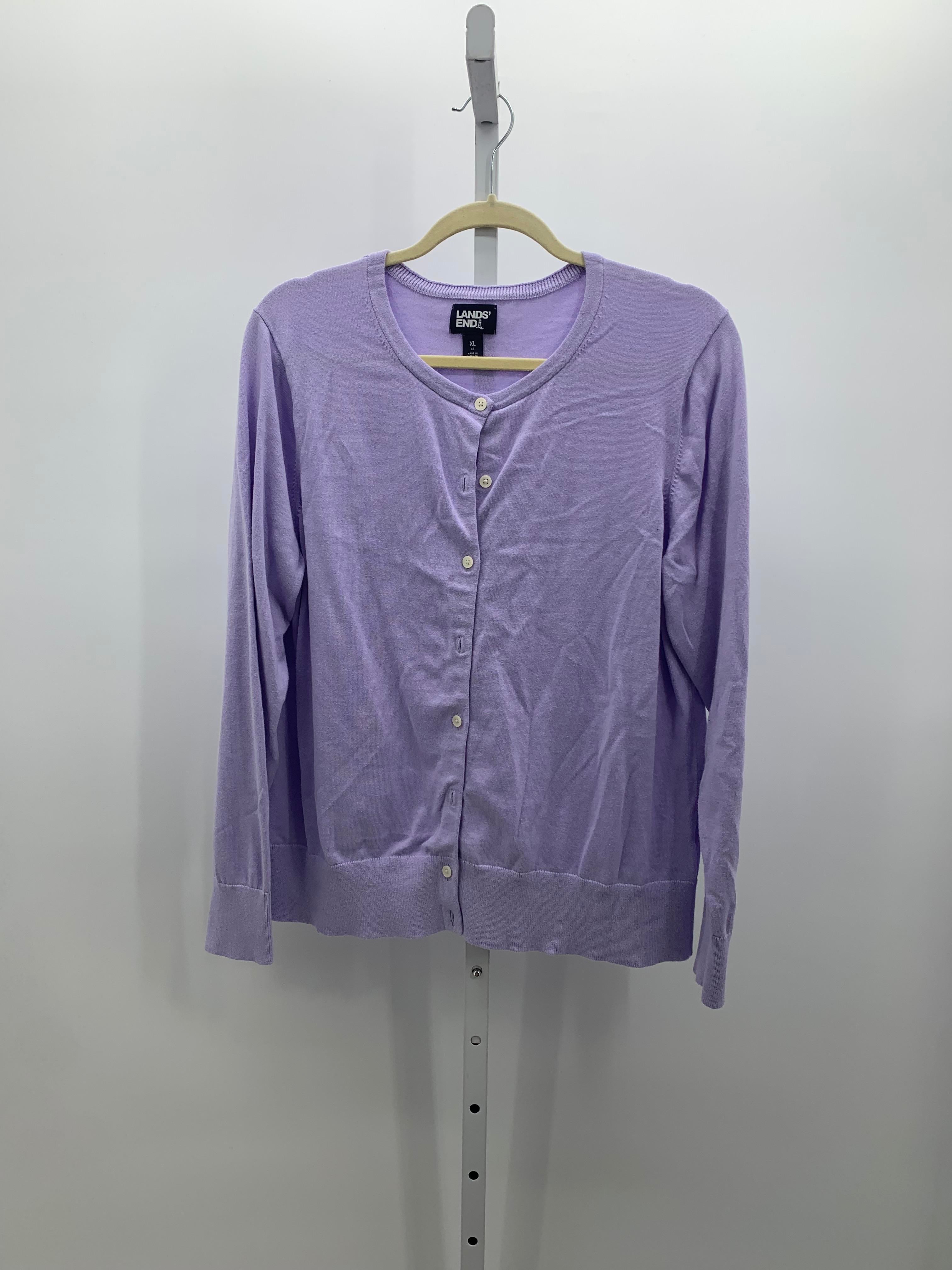 Lands End Size Extra Large Misses Long Slv Sweater