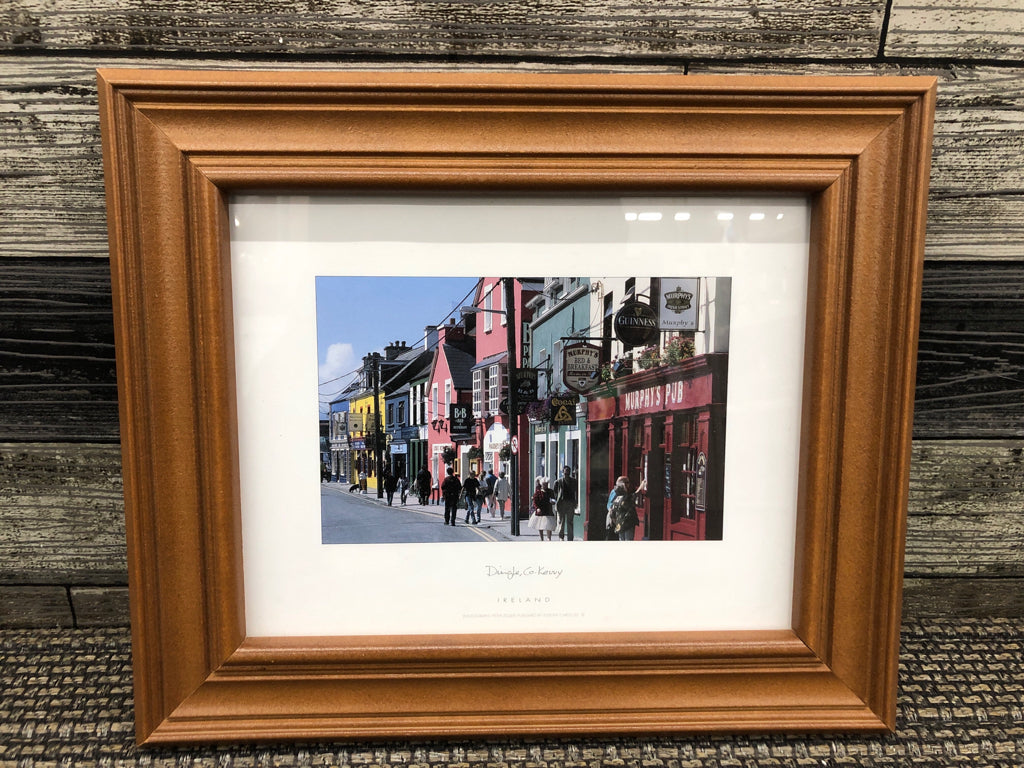 IRELAND STREET W/ PEOPLE+STORES FRAMED PRINT.