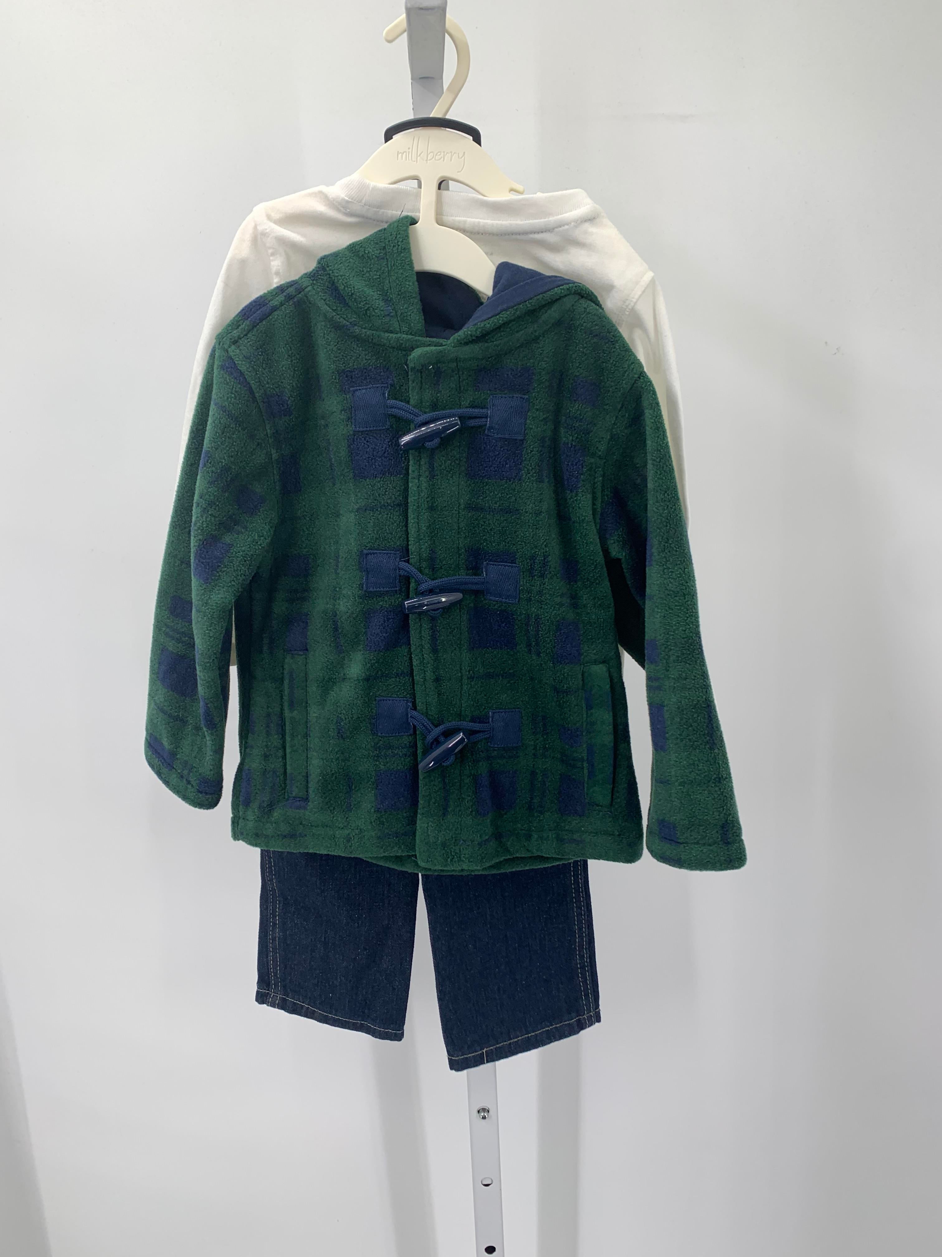 NEW FLEECE JACKET LONG SLV SHIRT AND JEANS