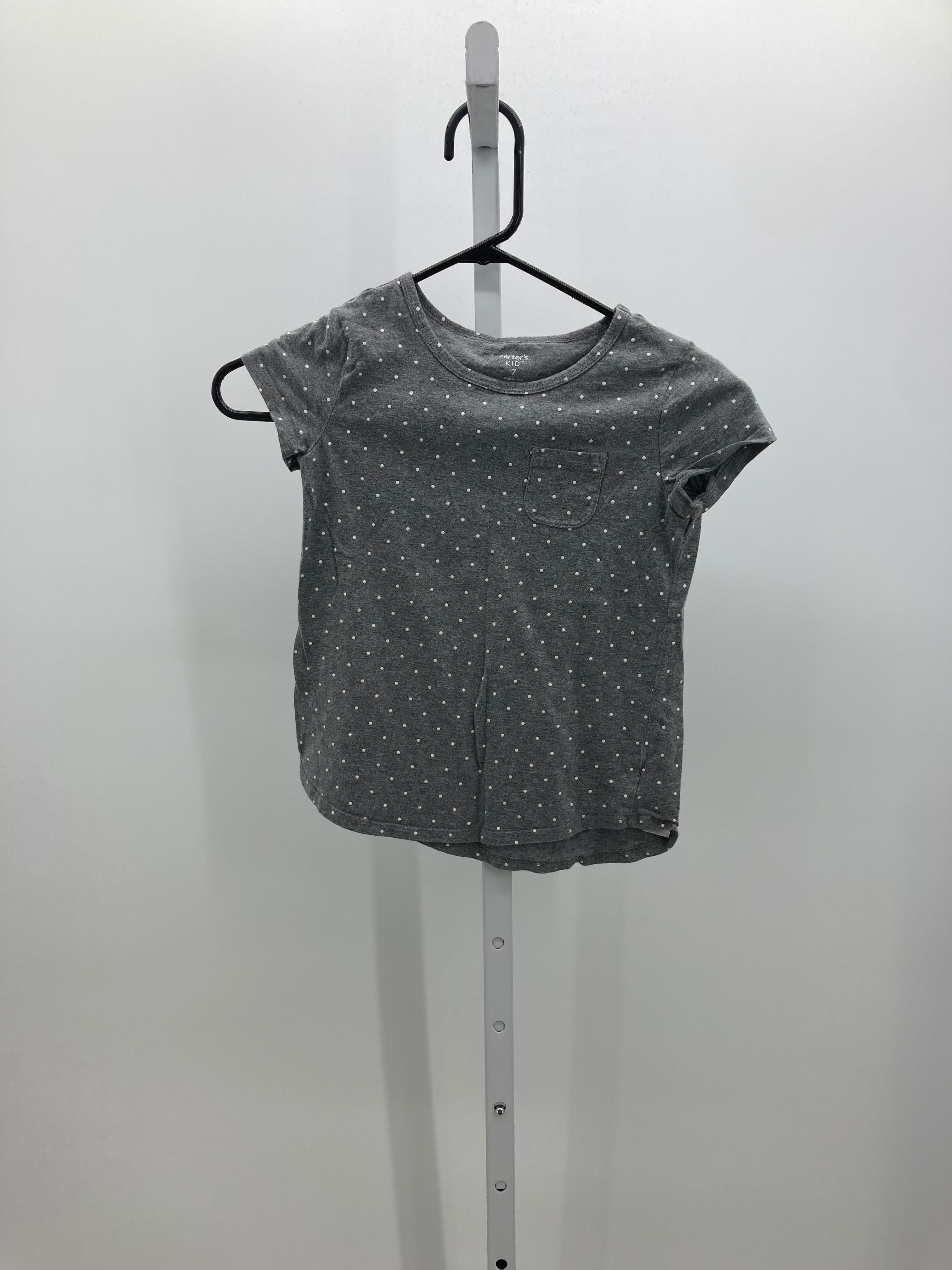 Carters Size 7 Girls Short Sleeve Shirt