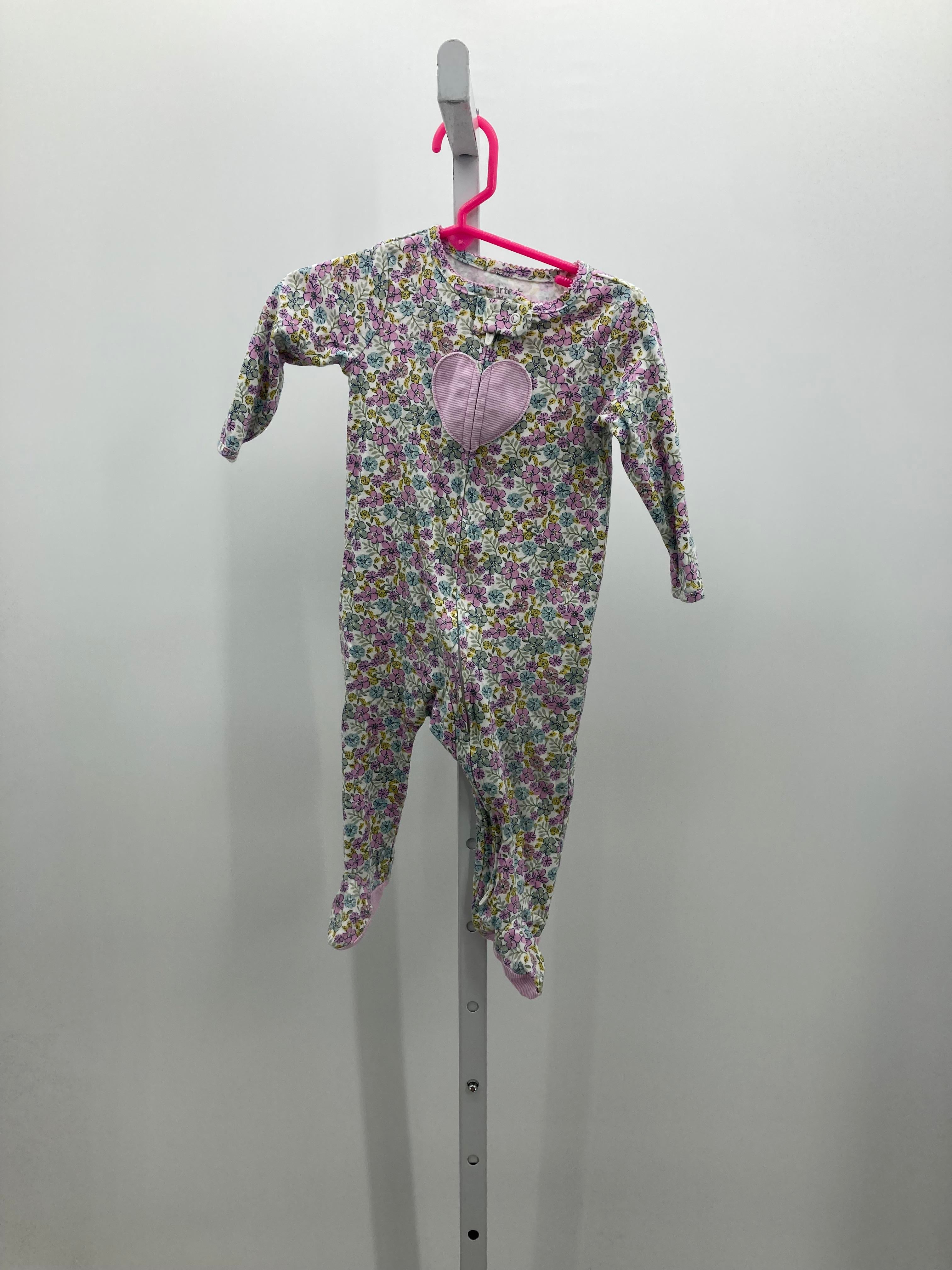 Carters Size 6-9 Months Girls Long Slv. Romper
