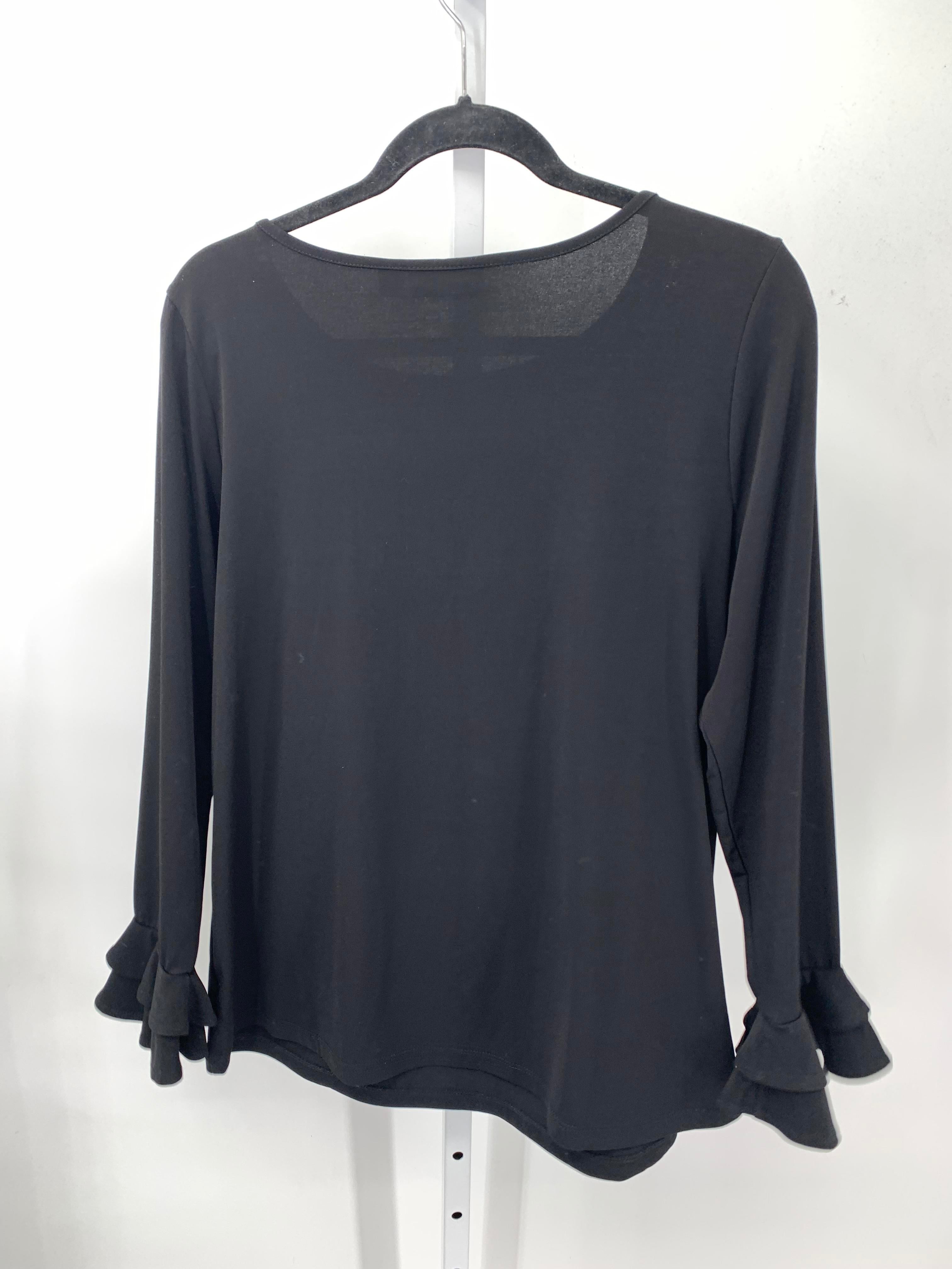 Susan Graver Size Large Misses Long Sleeve Shirt
