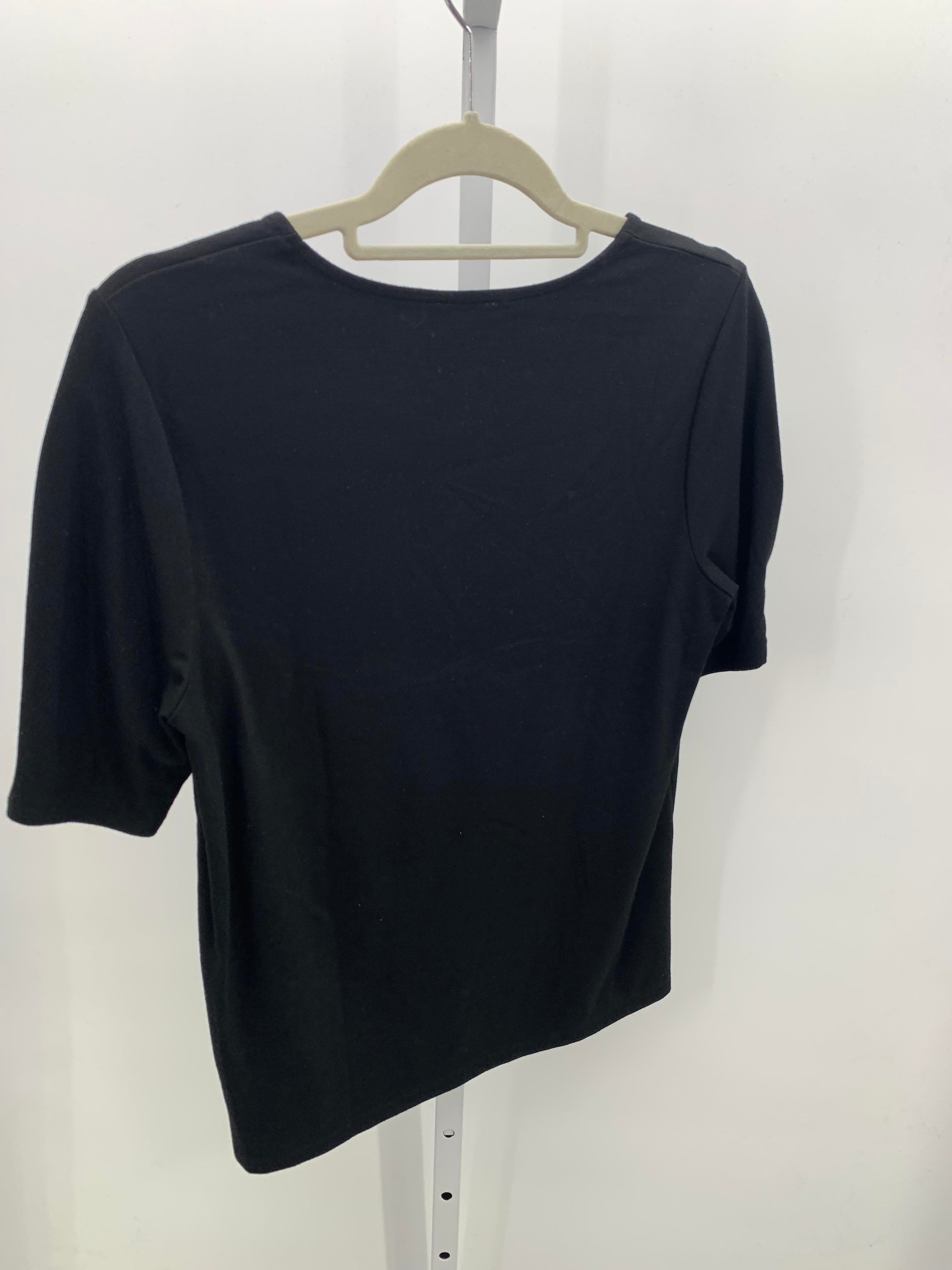 Chico's Size Small Misses Short Sleeve Shirt