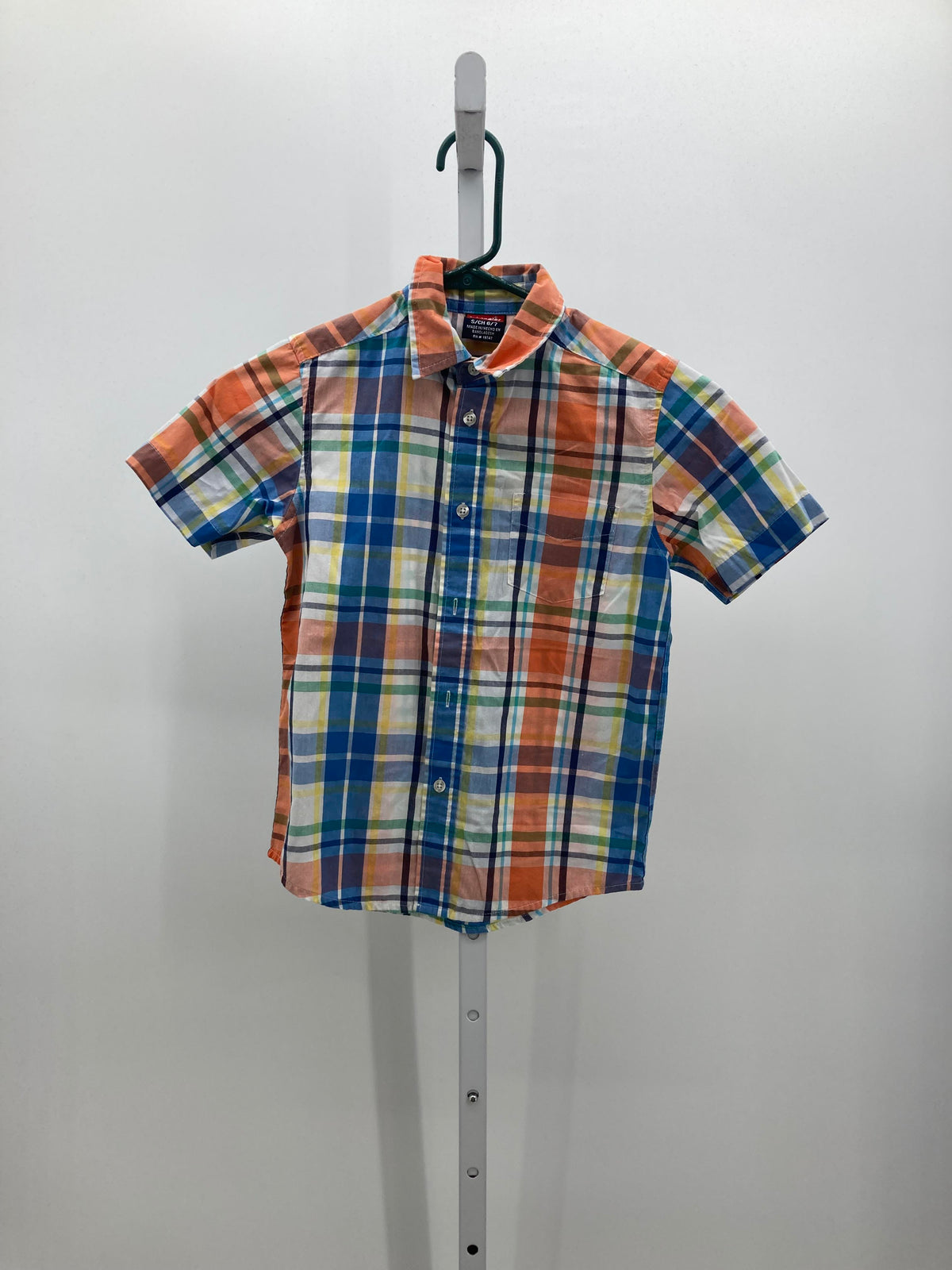 PLAID BTN DOWN