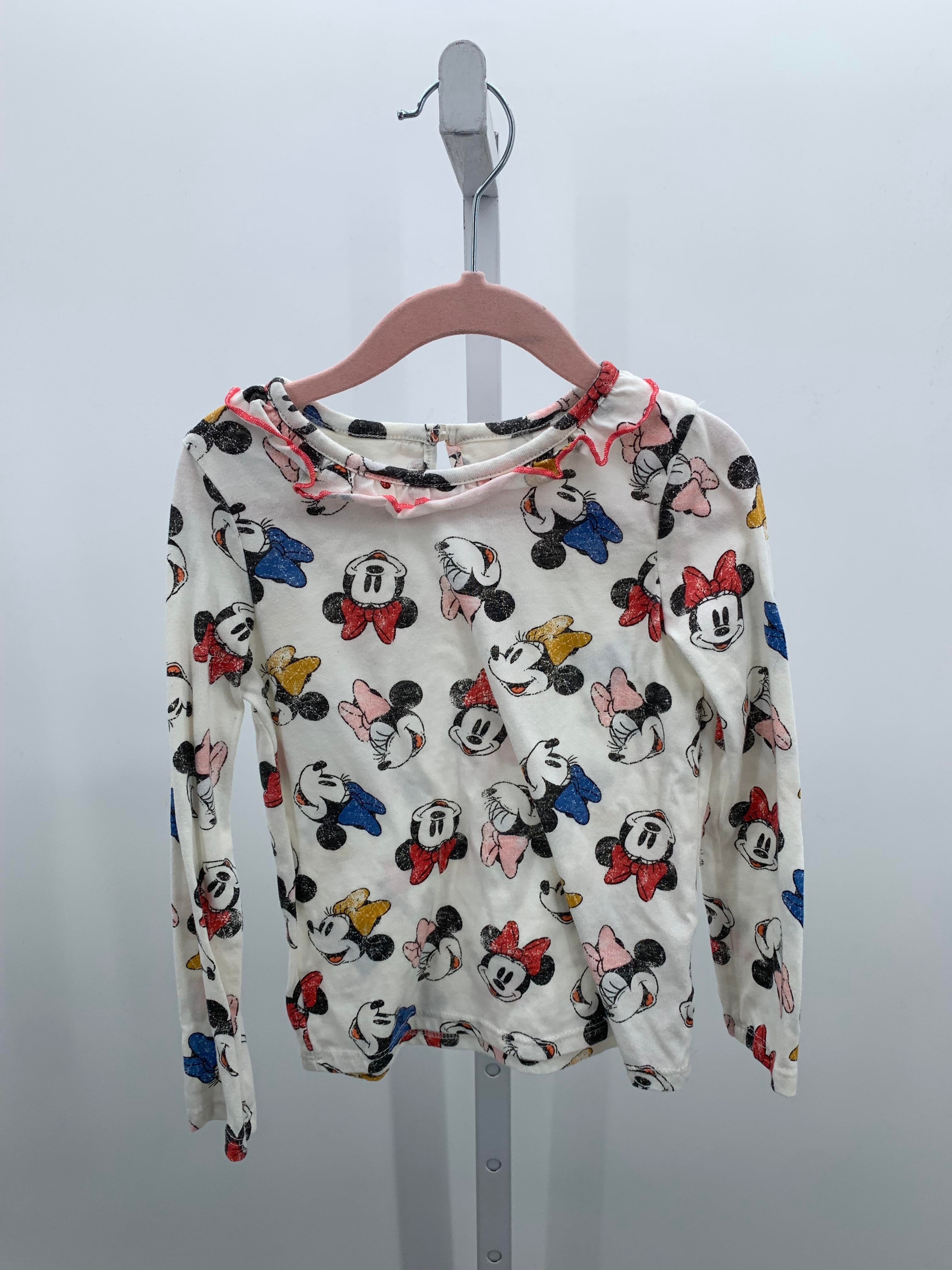 Disney Size 4T Girls Long Sleeve Shirt