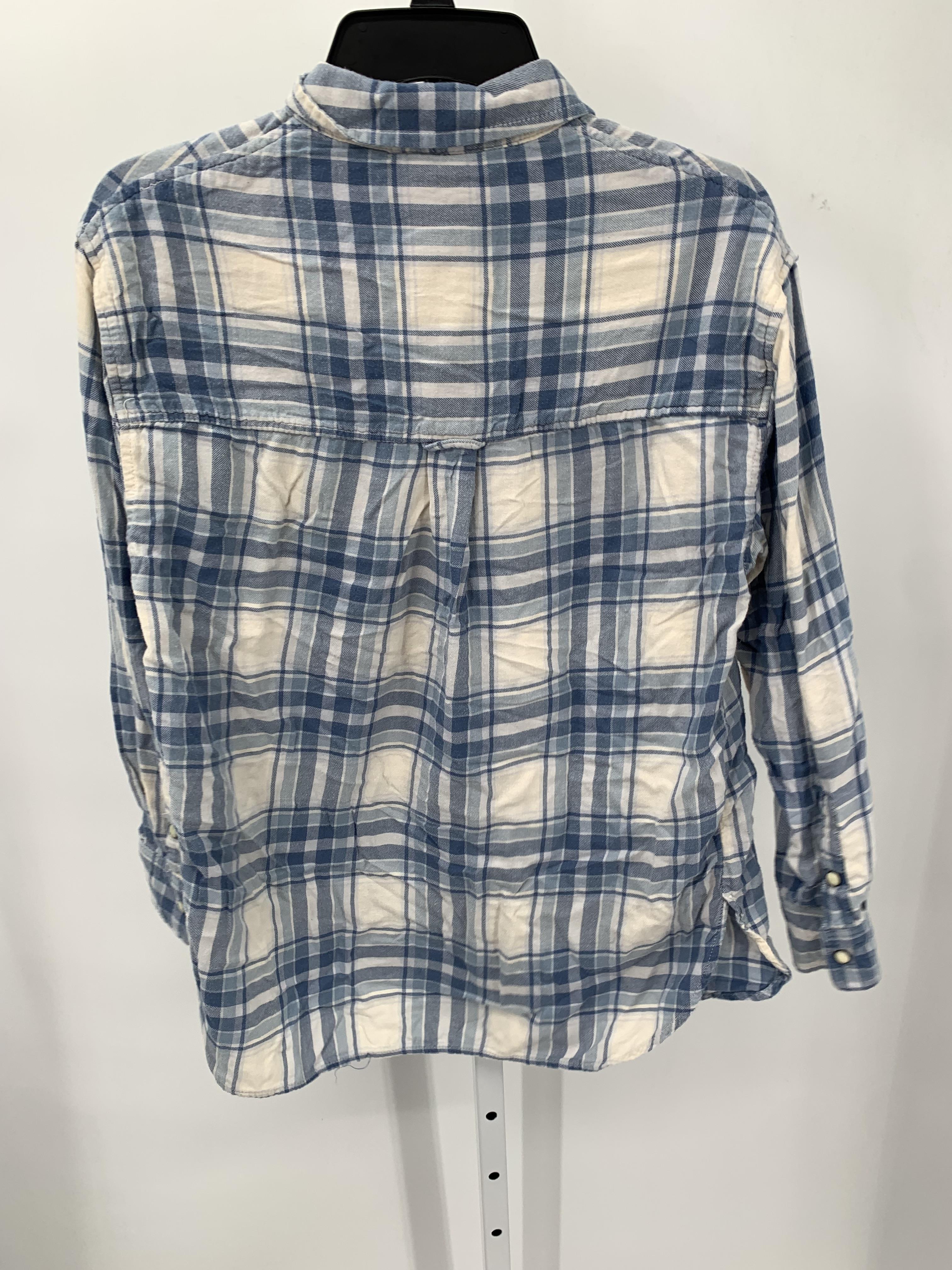 WHITE PLAID BTN DOWN