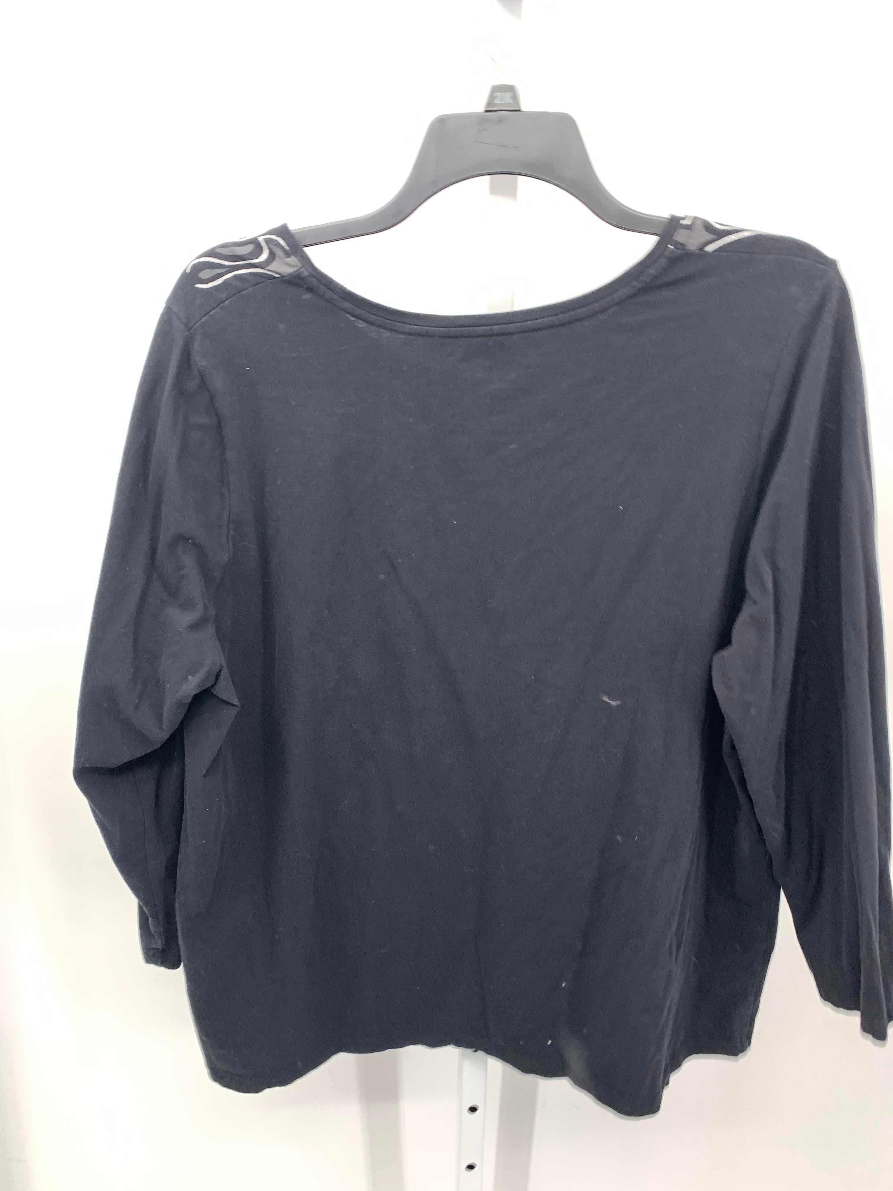 Catherine Size 1X Womens 3/4 Sleeve Shirt