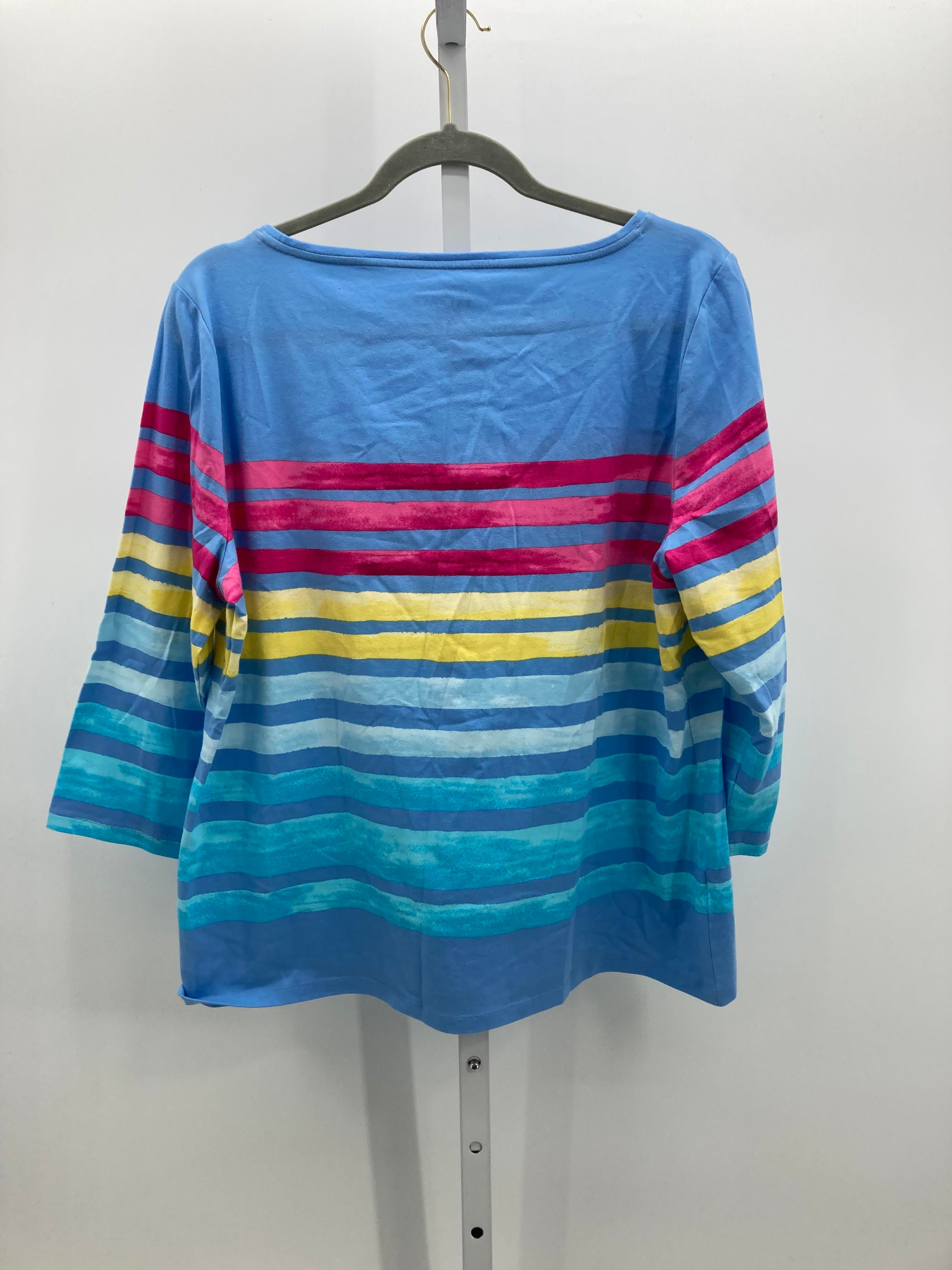 Talbots Size X Large Petite Petite 3/4 Sleeve Shirt