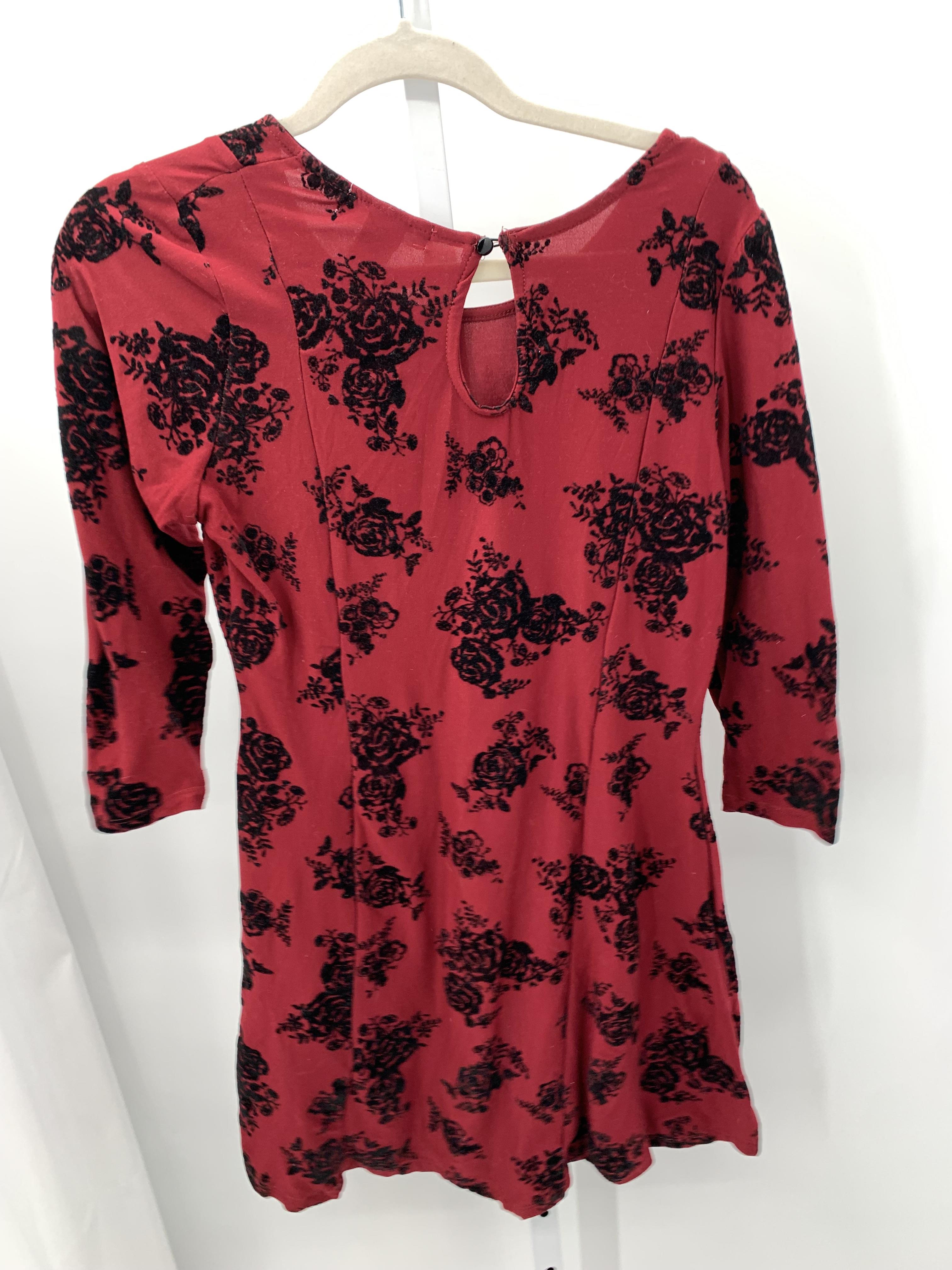 Planet Gold Size Large Misses Long Sleeve Dress