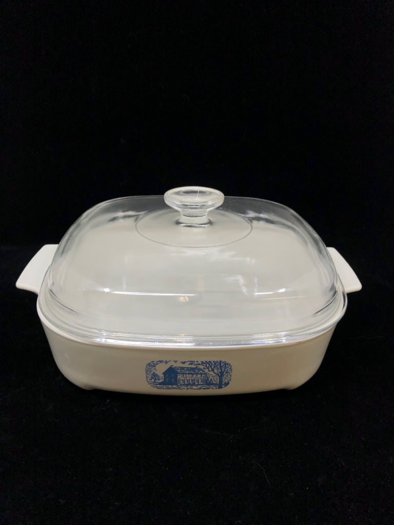 CASSEROLE DISH W/LID.