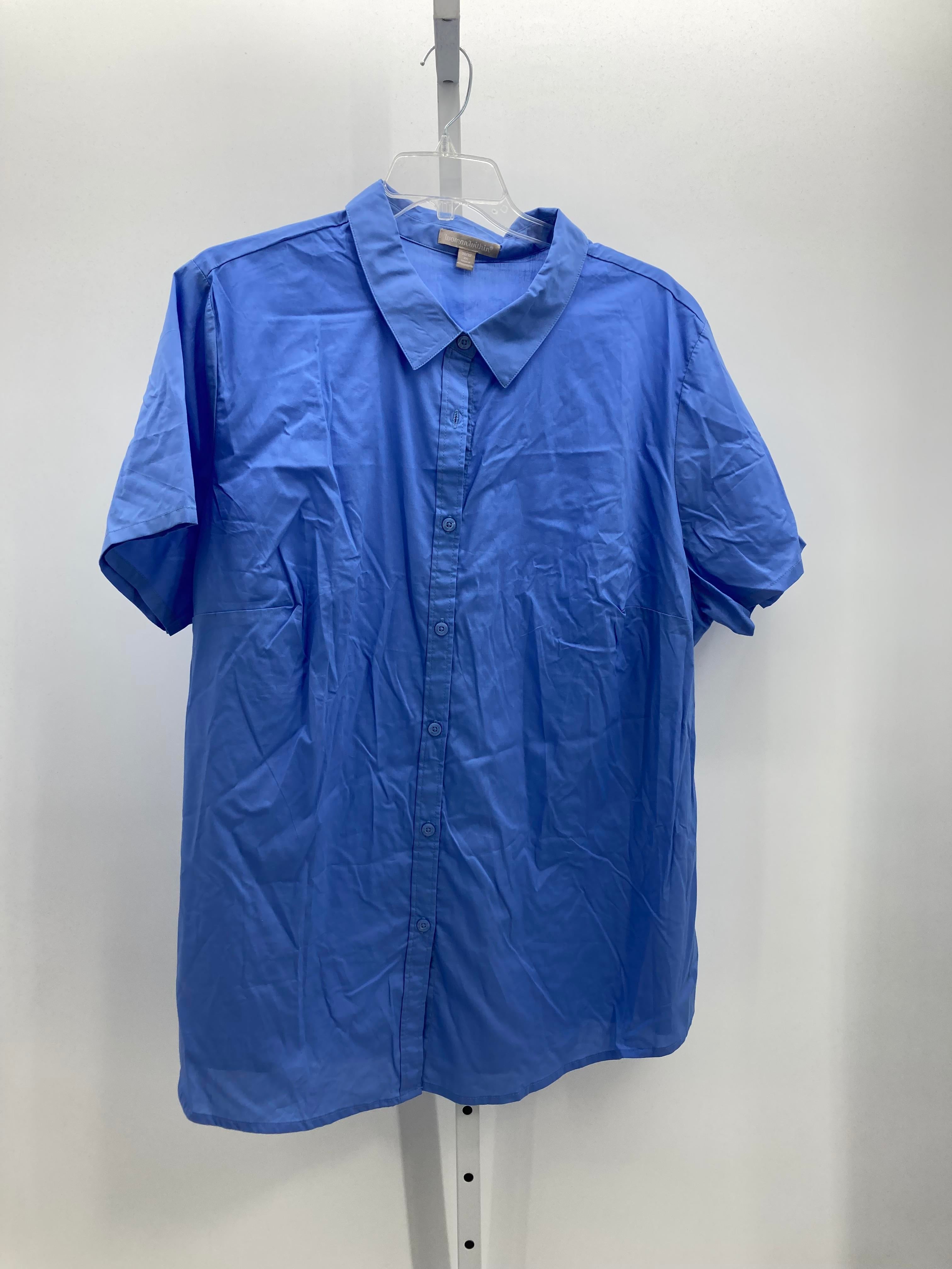Woman Within Size 3X Womens Short Sleeve Shirt