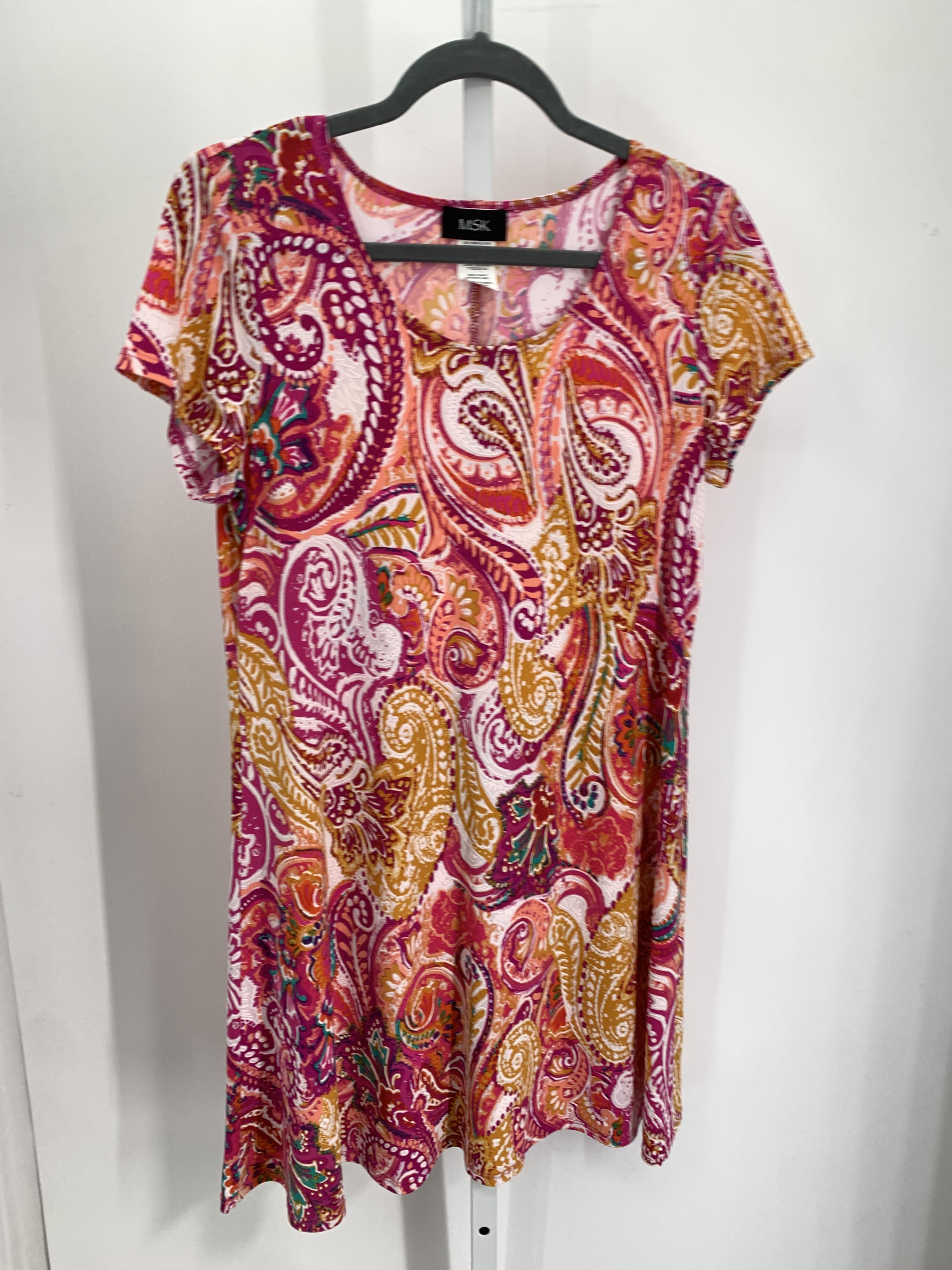 MSK Size Medium Misses Short Sleeve Dress