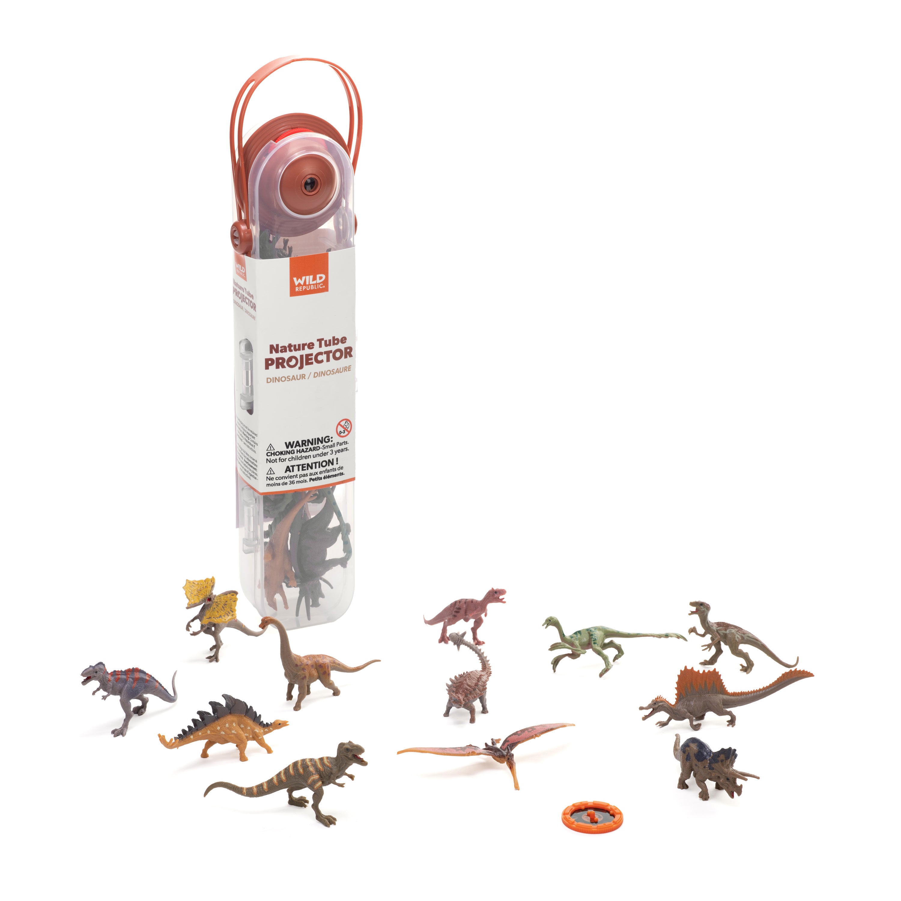 New - Nature Tube-Projector Dinosaur