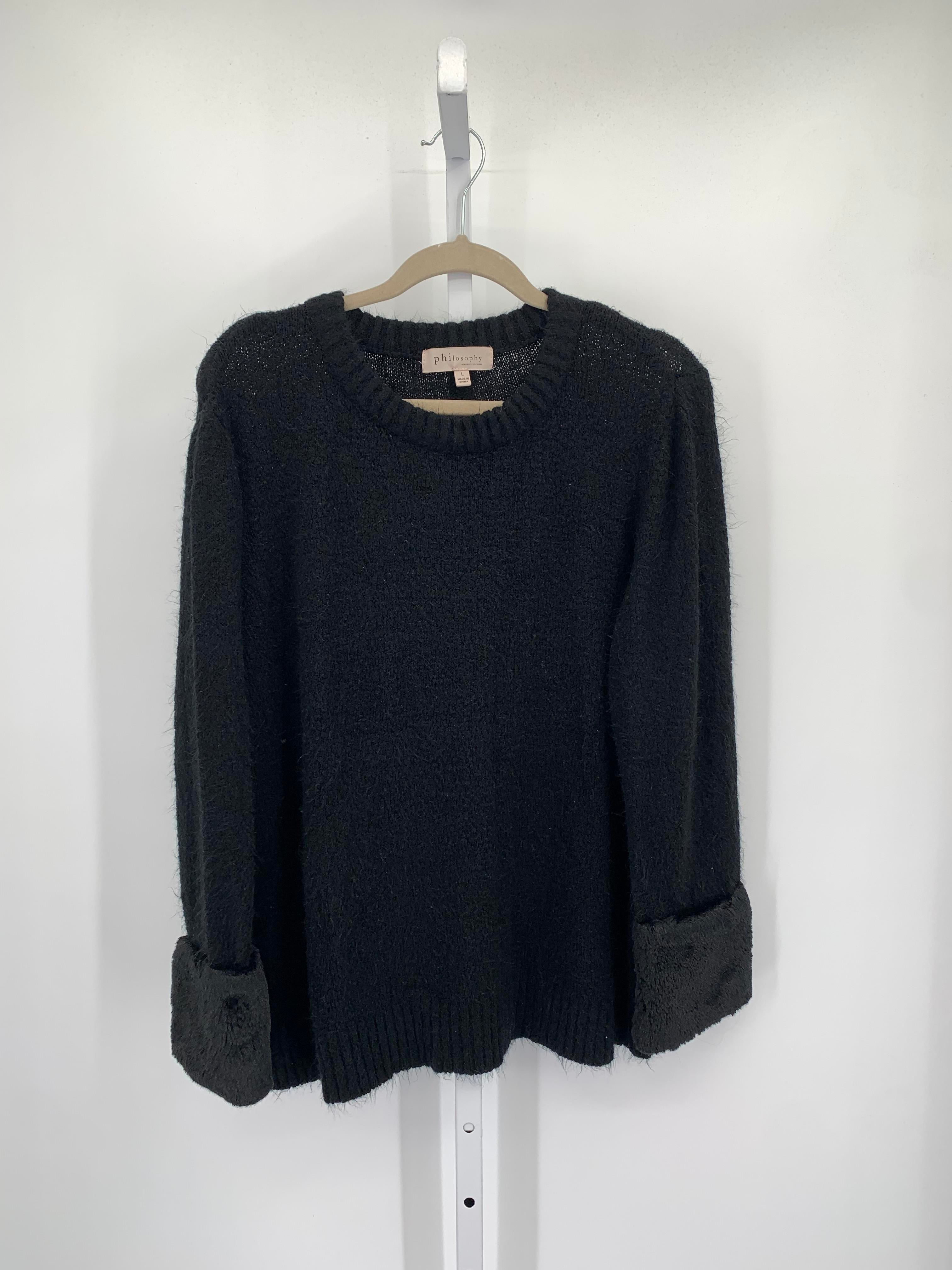 philosophy Size Large Misses Long Slv Sweater